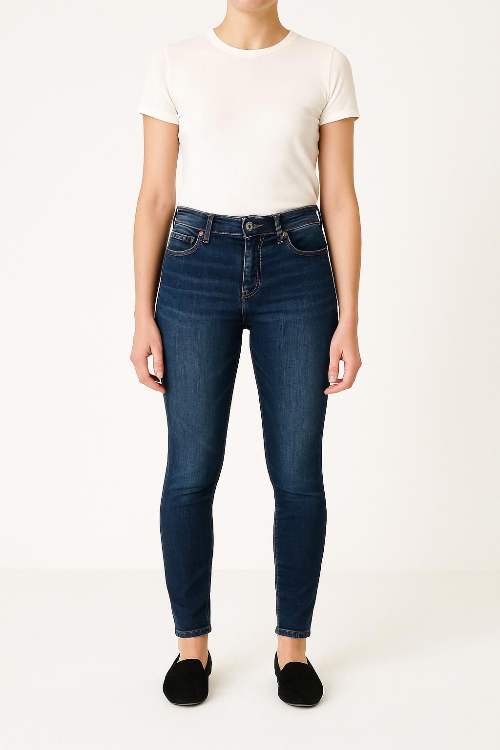 Cropped slim jeans with studs LEVI'S - Seconde main Blue