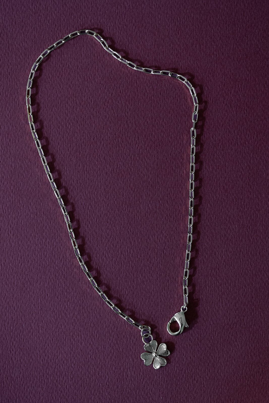 Maxi silver-plated clover necklace MONSIEUR SIMONE Silver