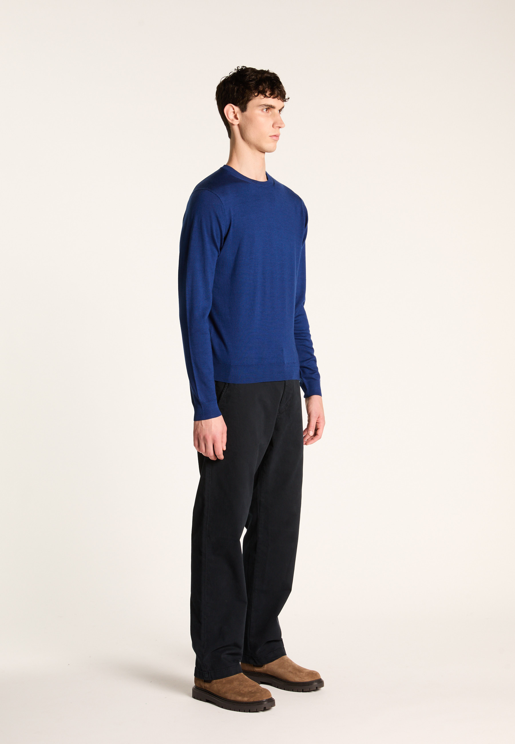 Merino wool sweater MAISON MONTAGUT Blue