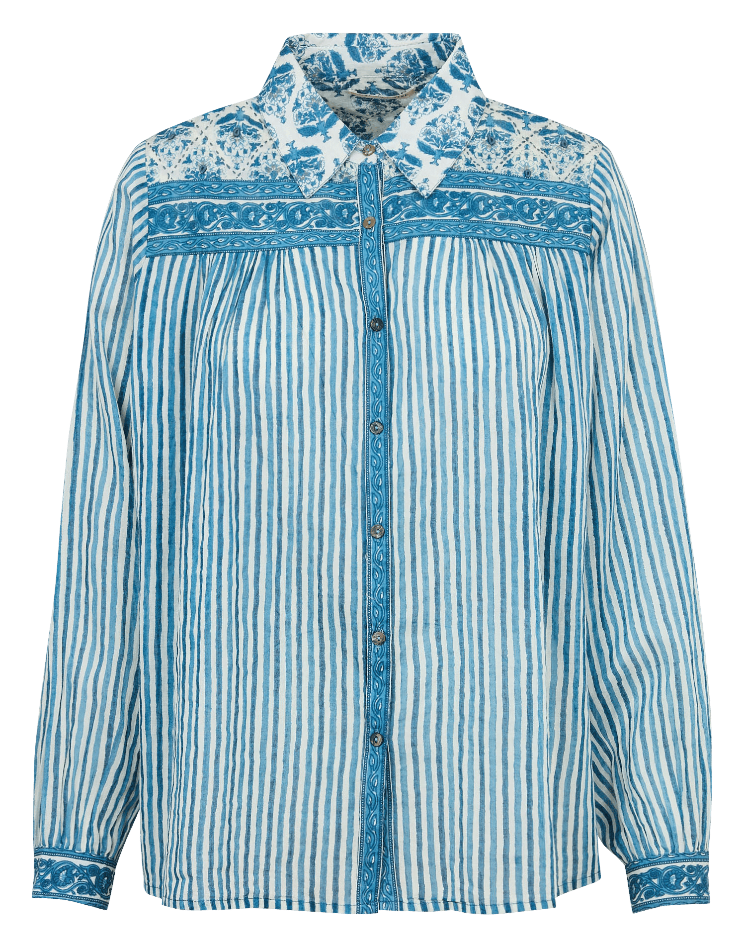 Capri - Einfarbige Oversize-Bluse MAISON HOTEL Blau