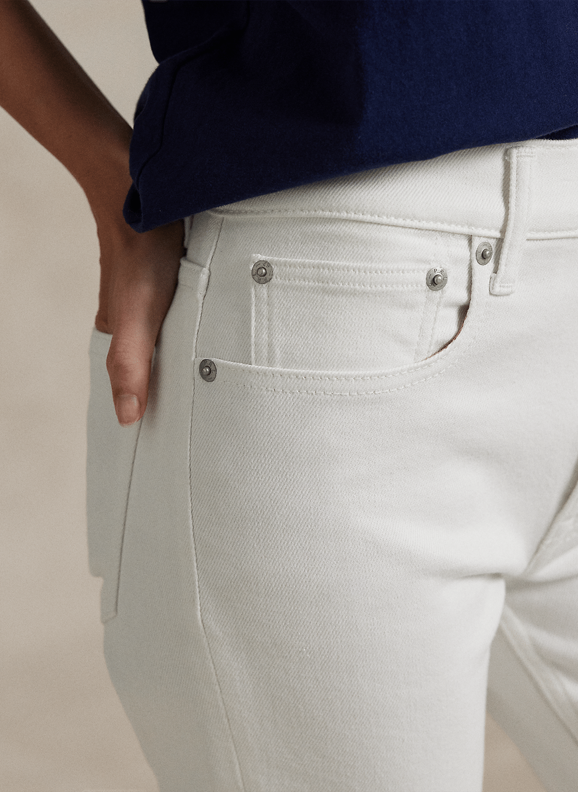 Skinny Jeans aus Baumwoll-Mix POLO RALPH LAUREN Blau