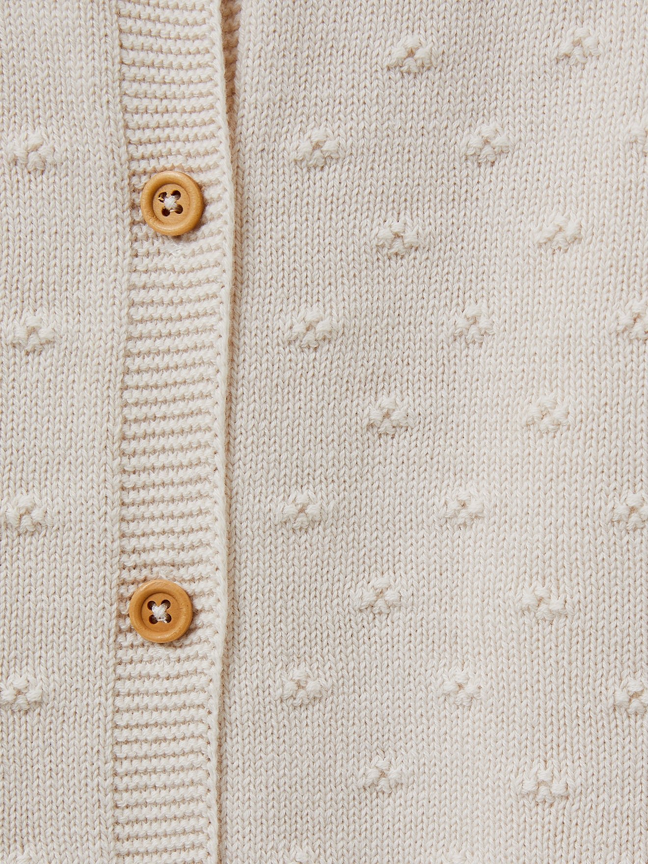 Stylish knit cardigan CYRILLUS White