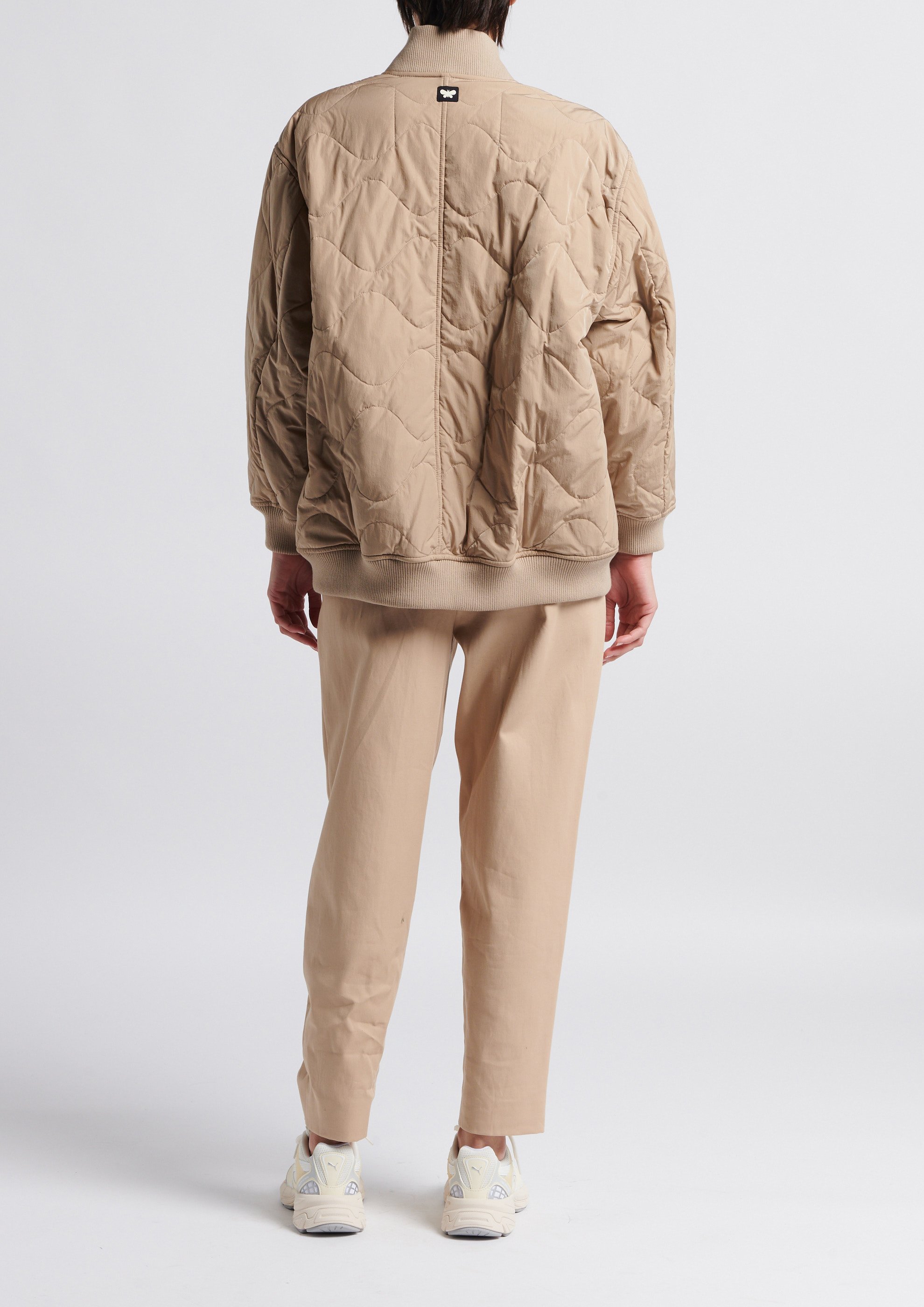 Veste col montant effet matelassé MAX MARA WEEK END Kaki