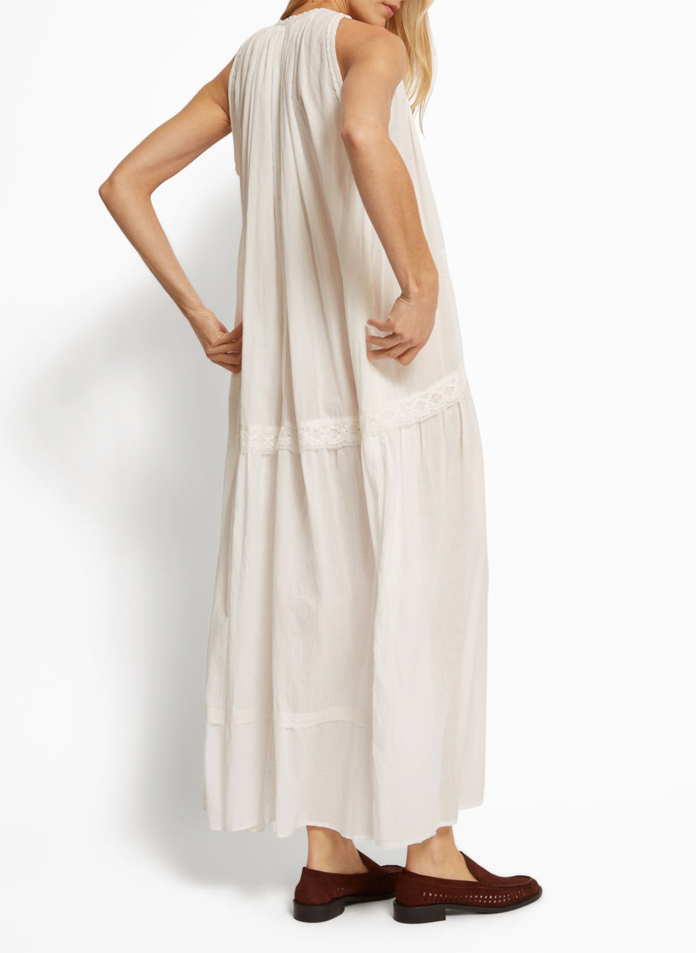 Robe longue en coton ROSEANNA Blanc