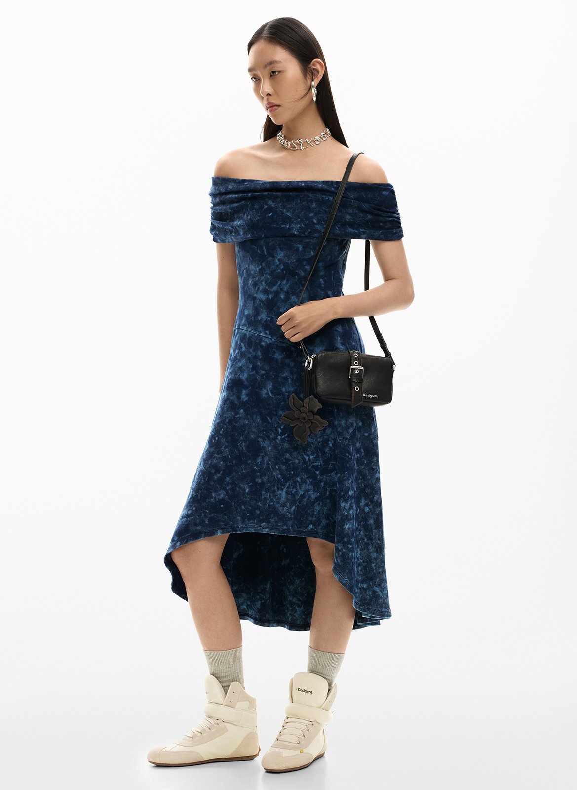 Sac bandoulière effet cuir DESIGUAL Marron