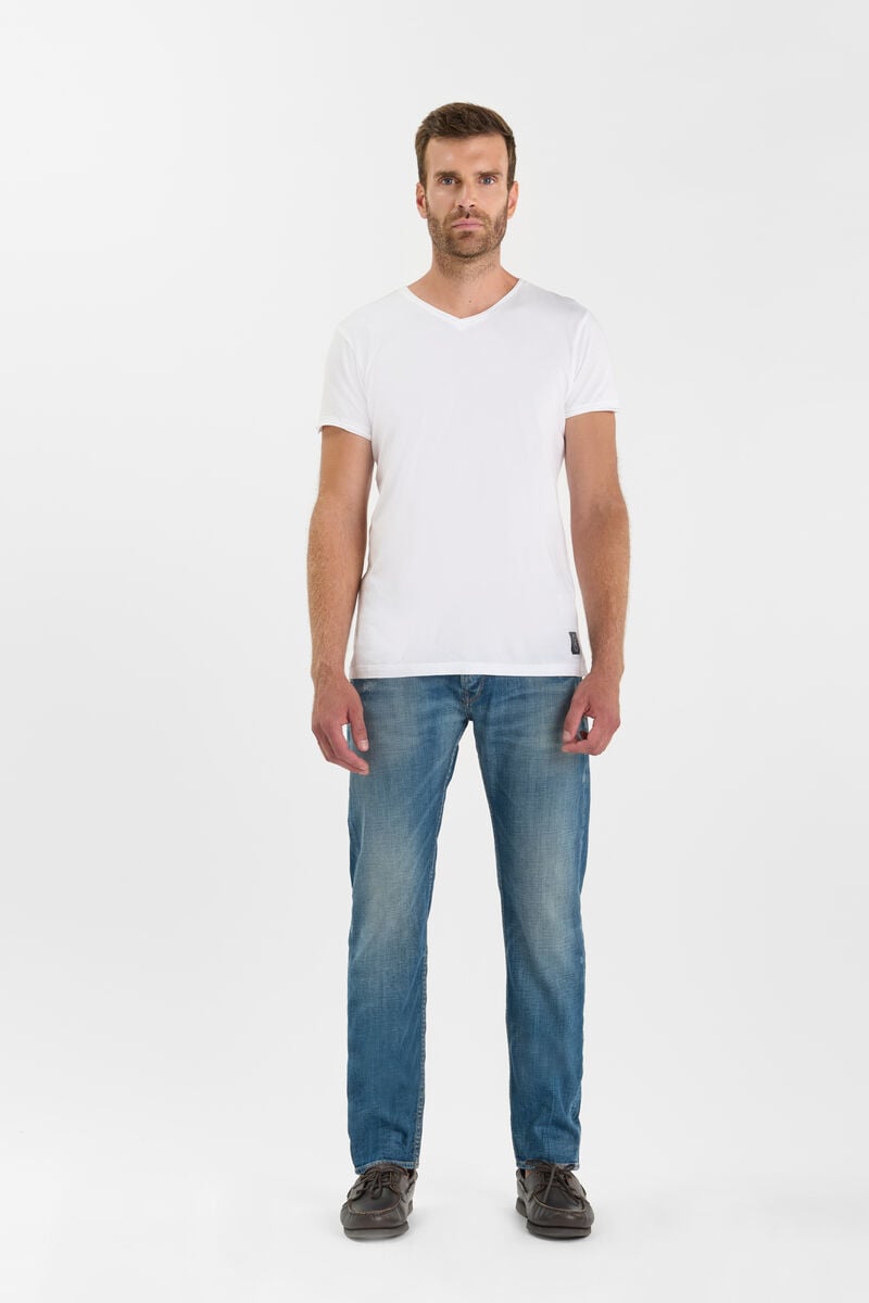 Slim stretch jeans, length 34 LE TEMPS DES CERISES Blue