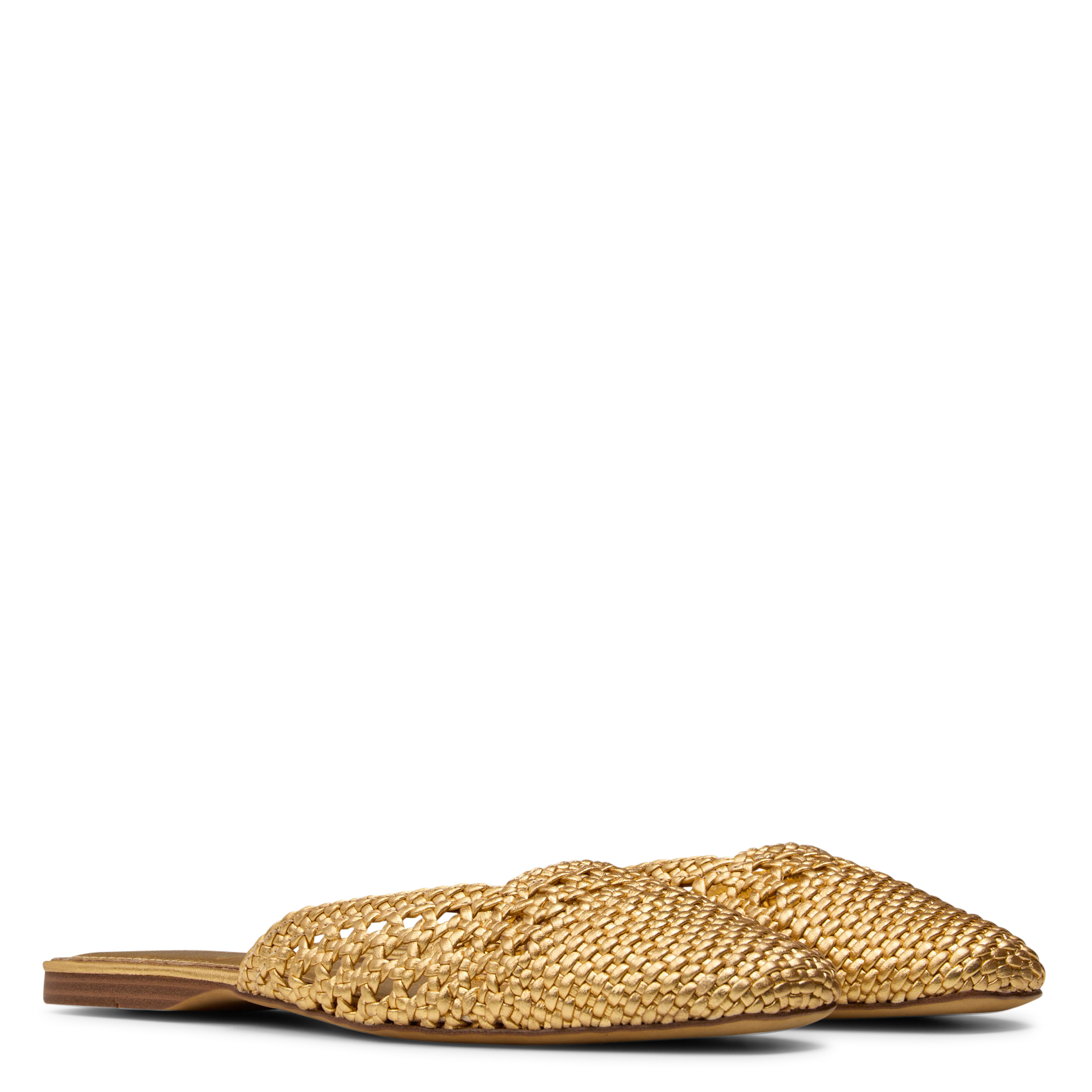 Mules aus Leder mit Metallic-Effekt SAM EDELMAN Golden