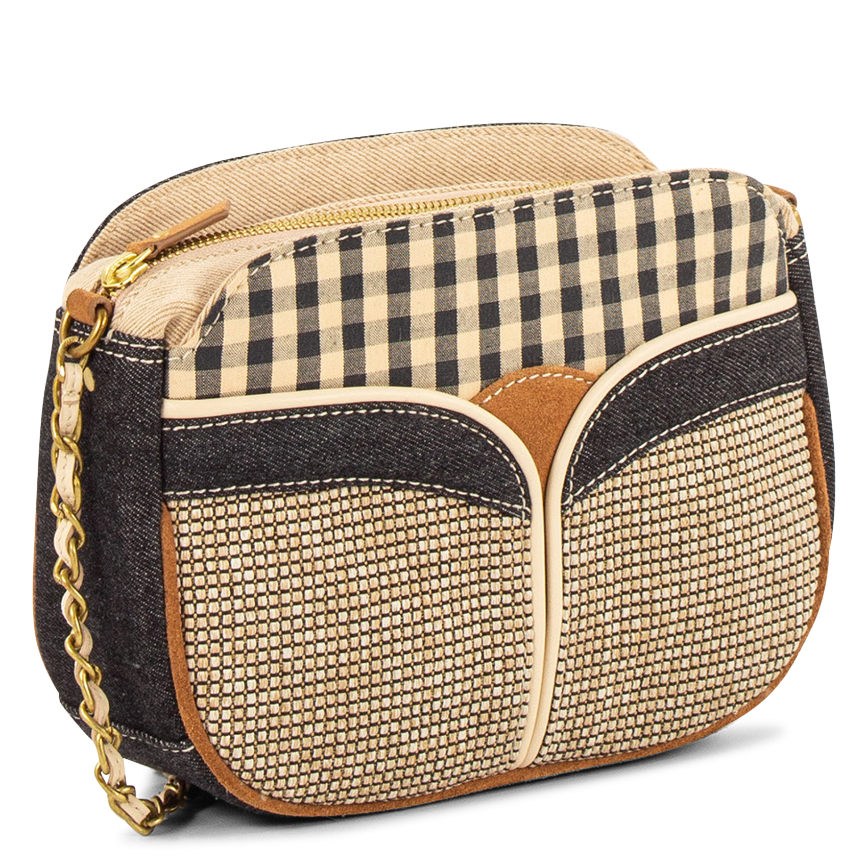 Umhängetasche aus Baumwoll-Mix SESSUN Beige