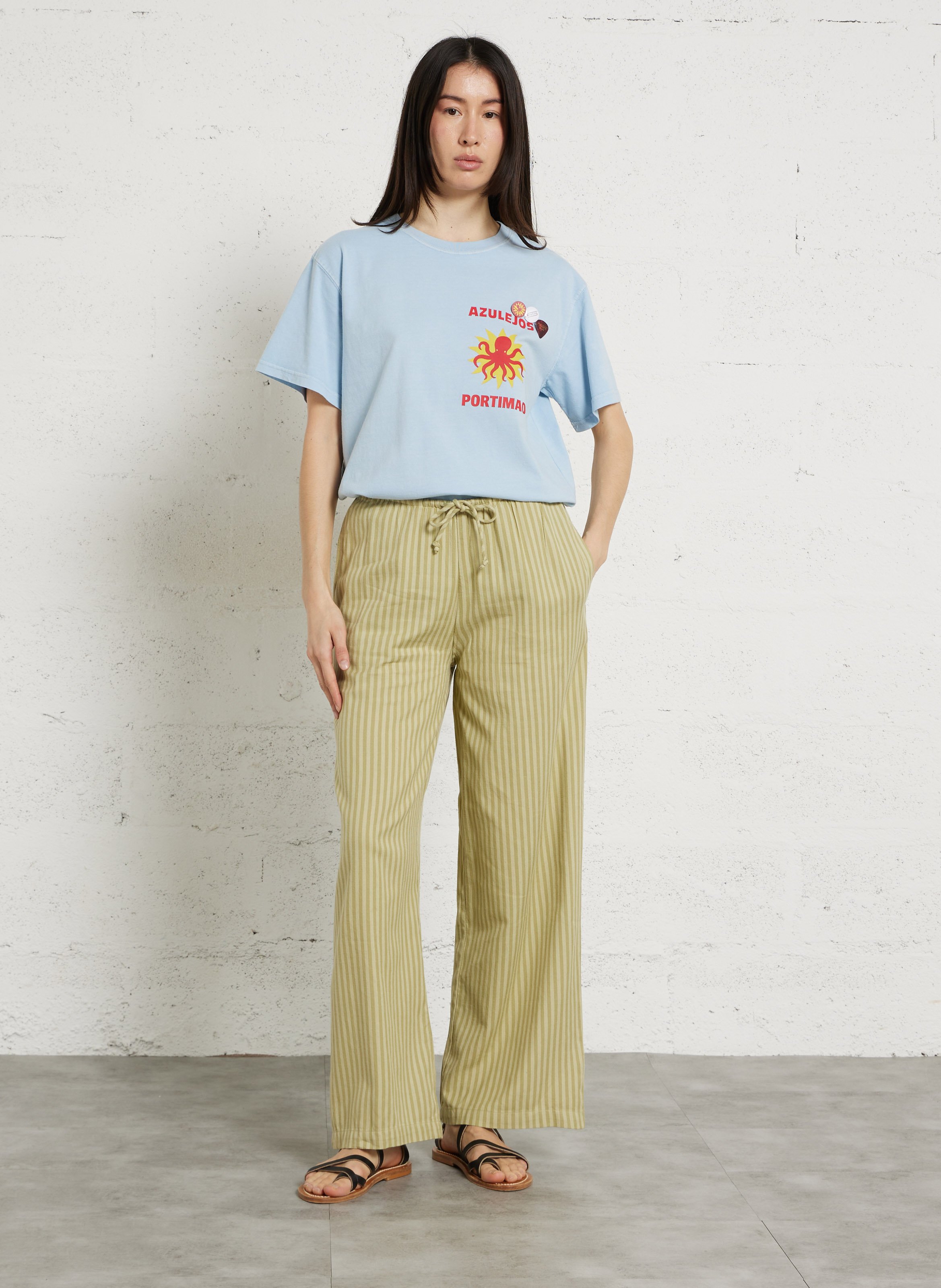 Bedruckte Strickjacke  NEWTONE Blau