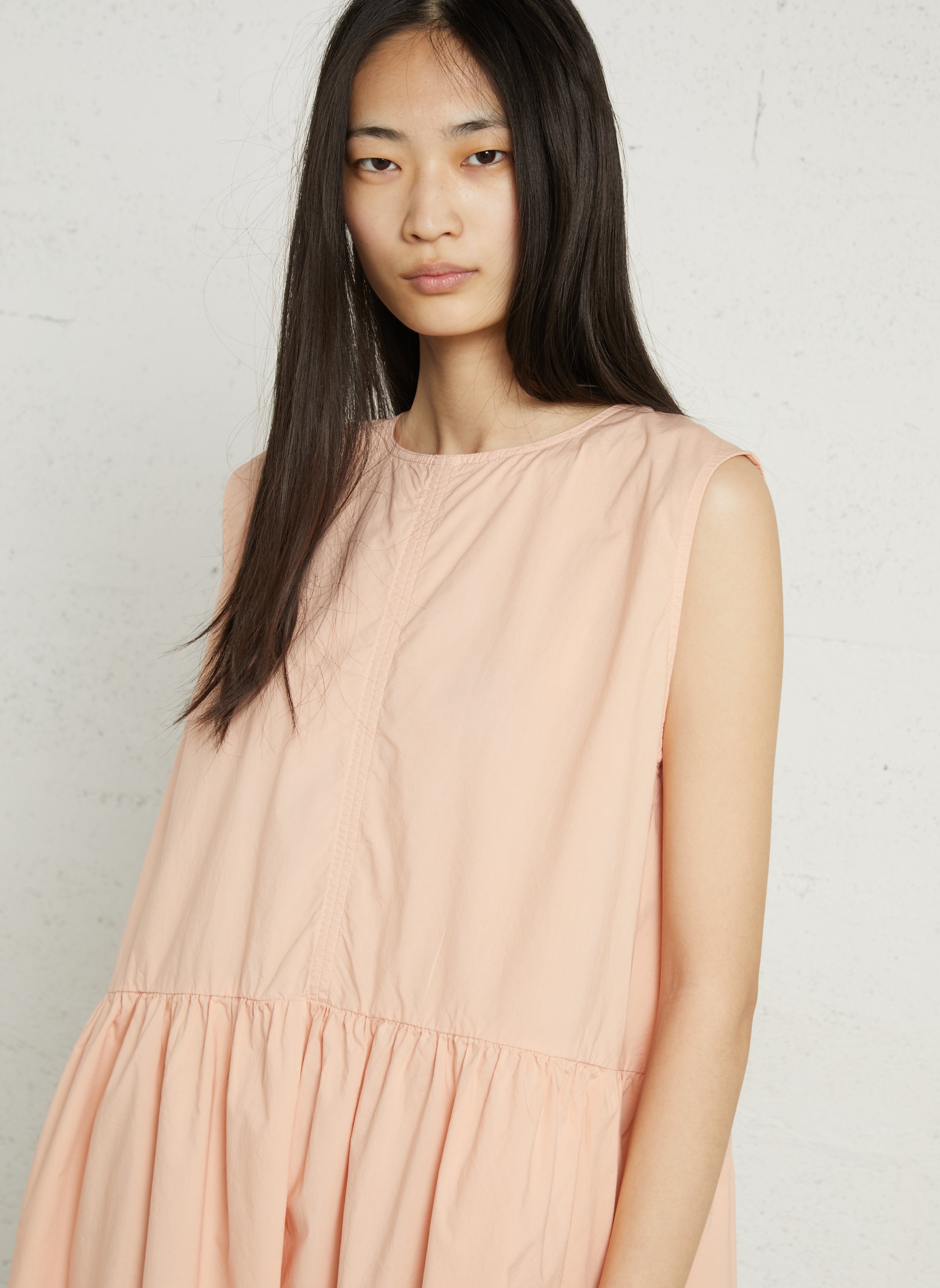 Midi-Ärmelloses Kleid in weiter Passform RUE DE TOKYO Rosa