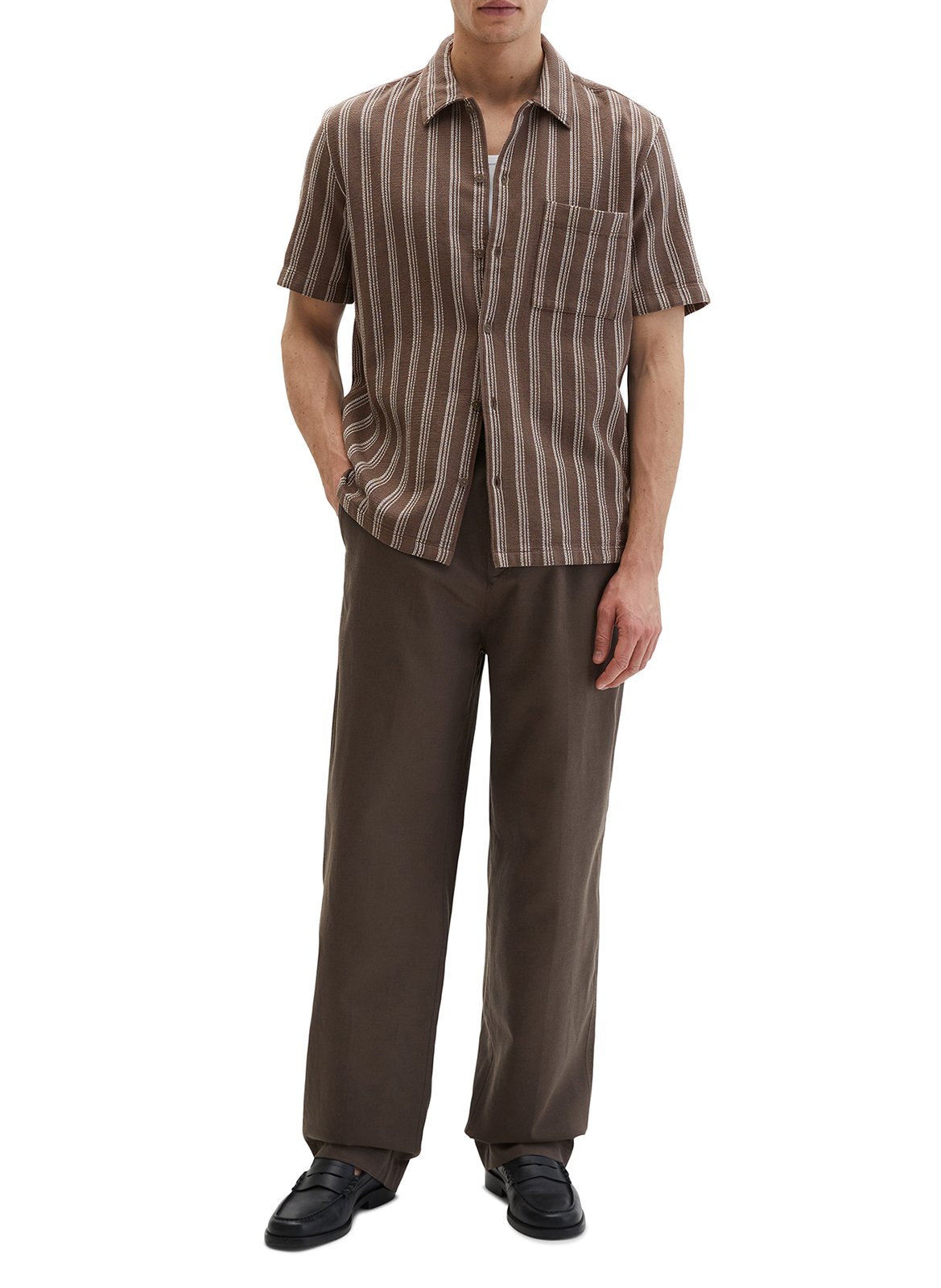 Striped shirt with classic collar MARC O'POLO Multicolored