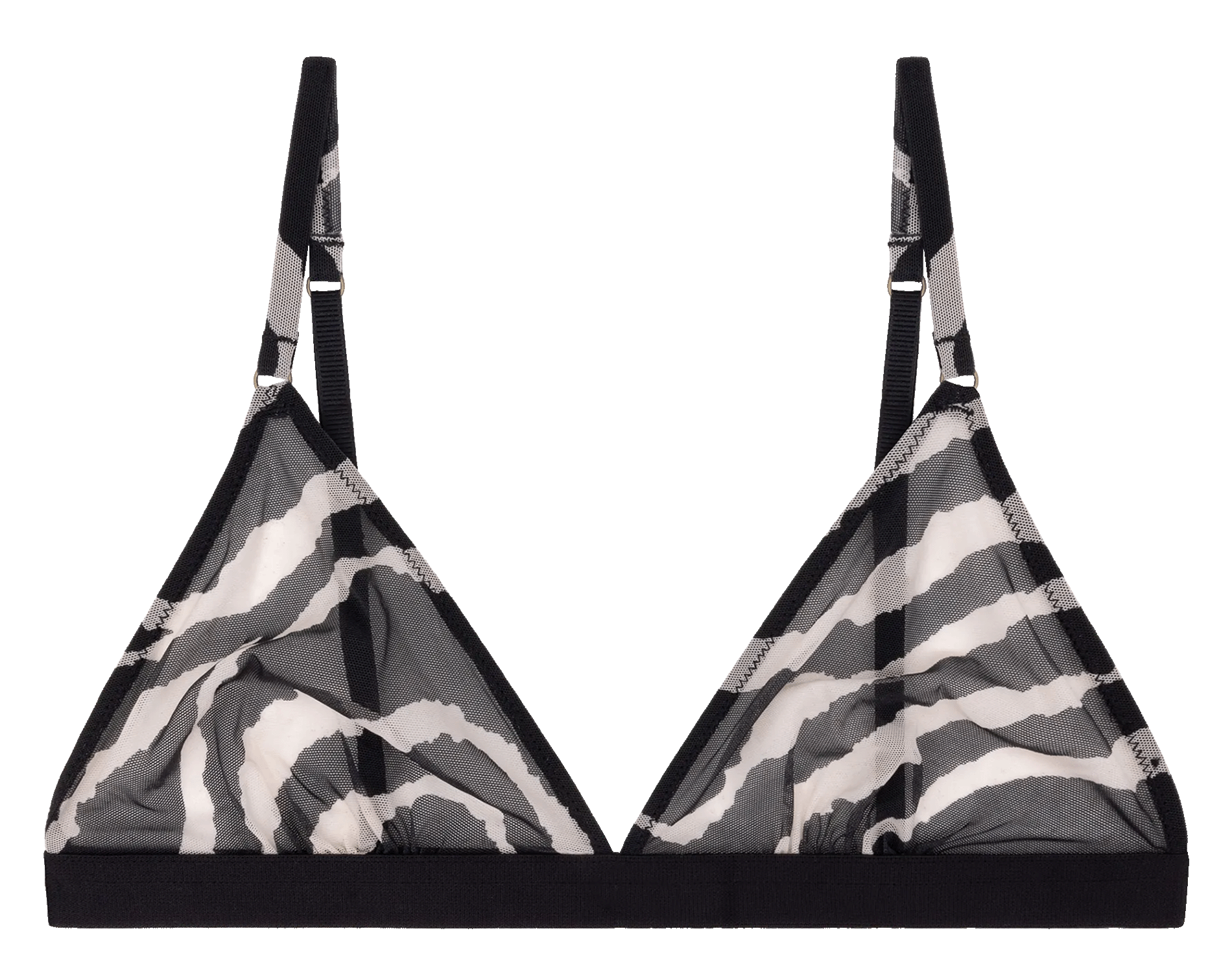 Soutien-gorge imprimé LOVE STORIES Zwart