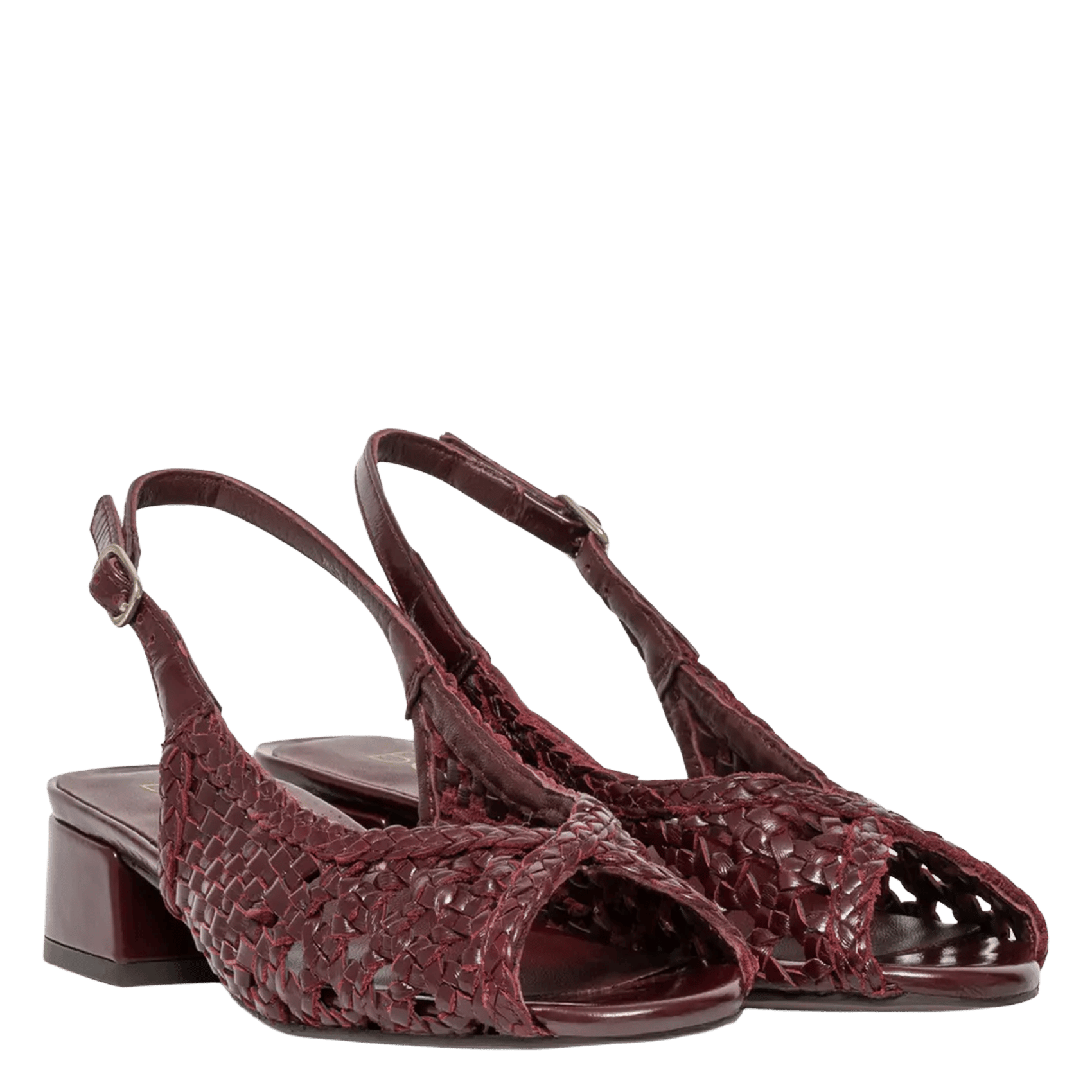 Sandales plates en cuir BOCAGE Violet