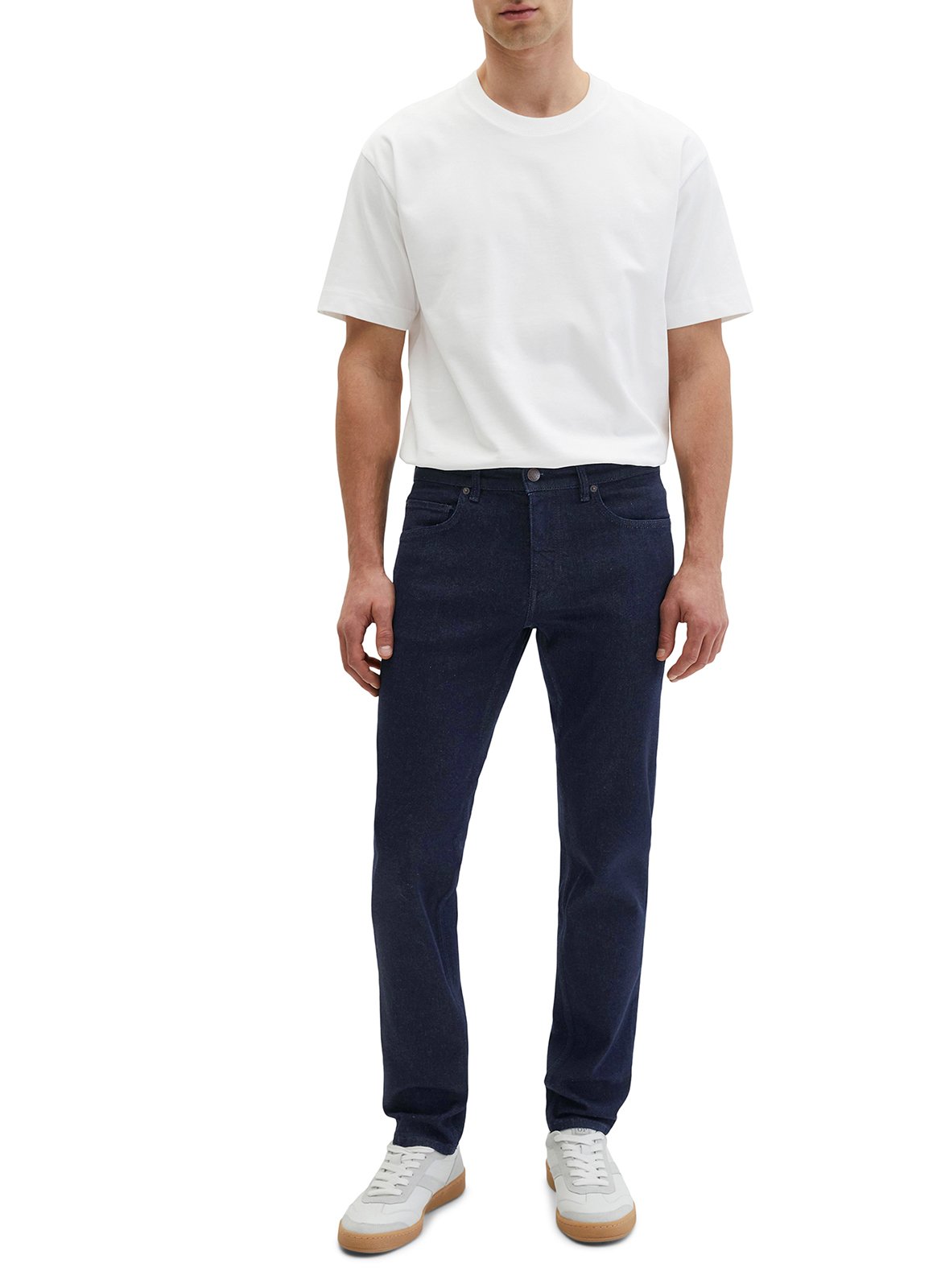 Skinny jeans met lage taille in effen kleur MARC O'POLO Blauw