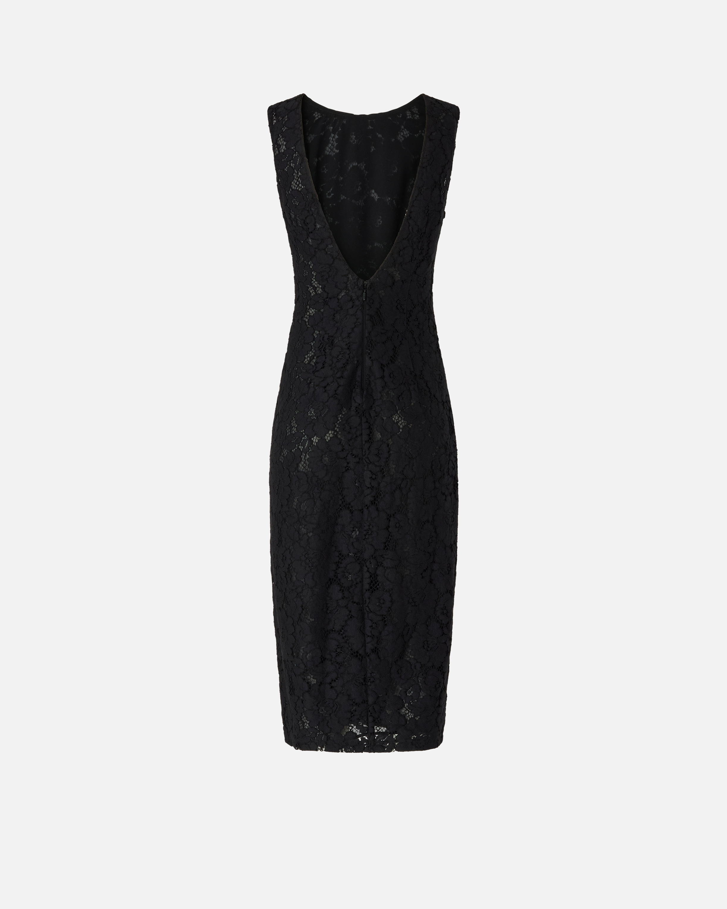 Robe en dentelle florale à encolure dos PINKO Noir