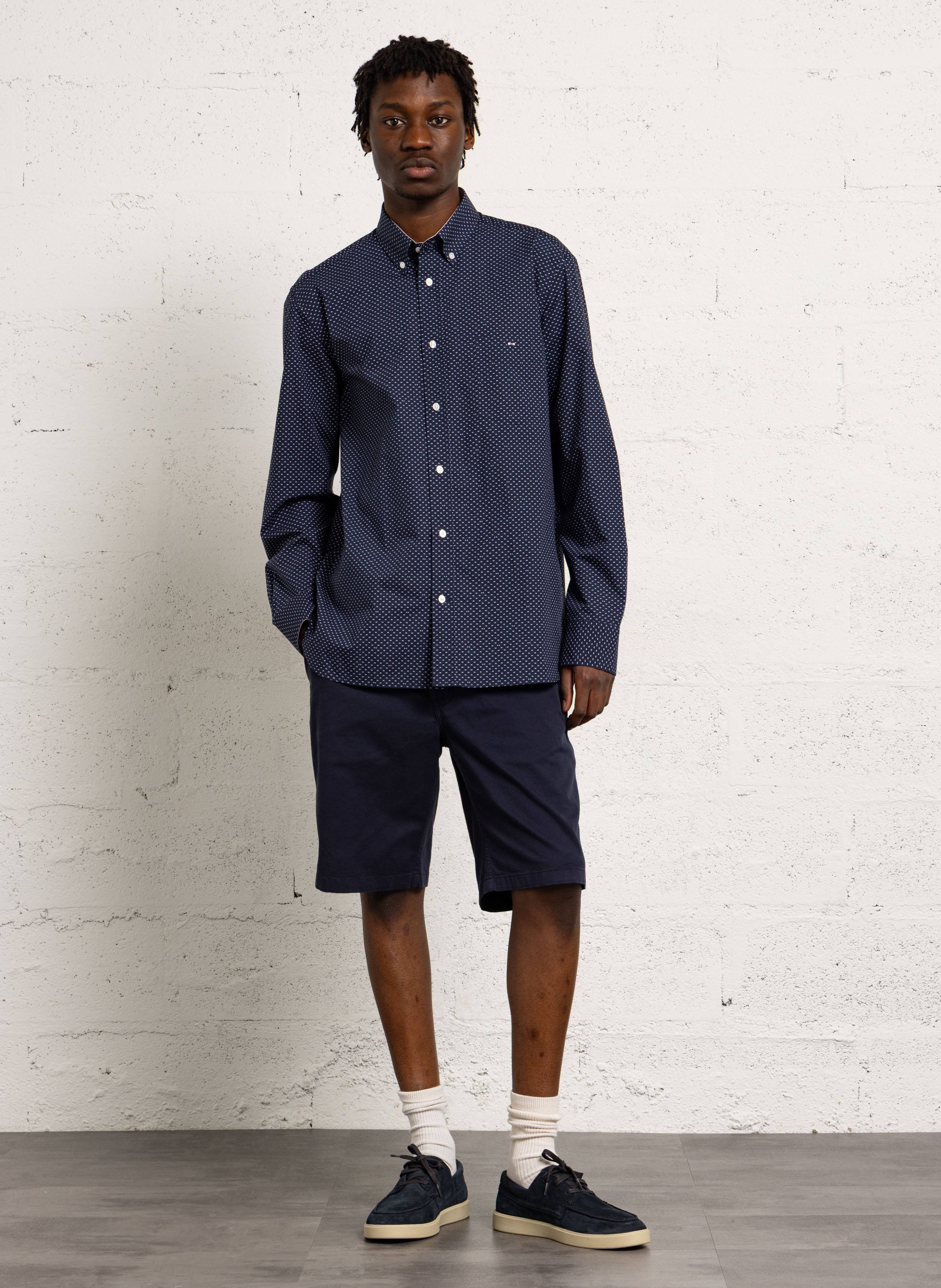 Chino-Bermudas aus gemischter Baumwolle CHEVIGNON Blau