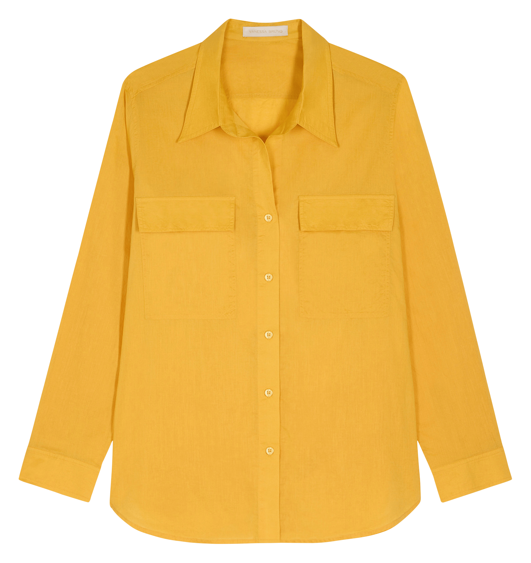 Colonel plain shirt VANESSA BRUNO Yellow