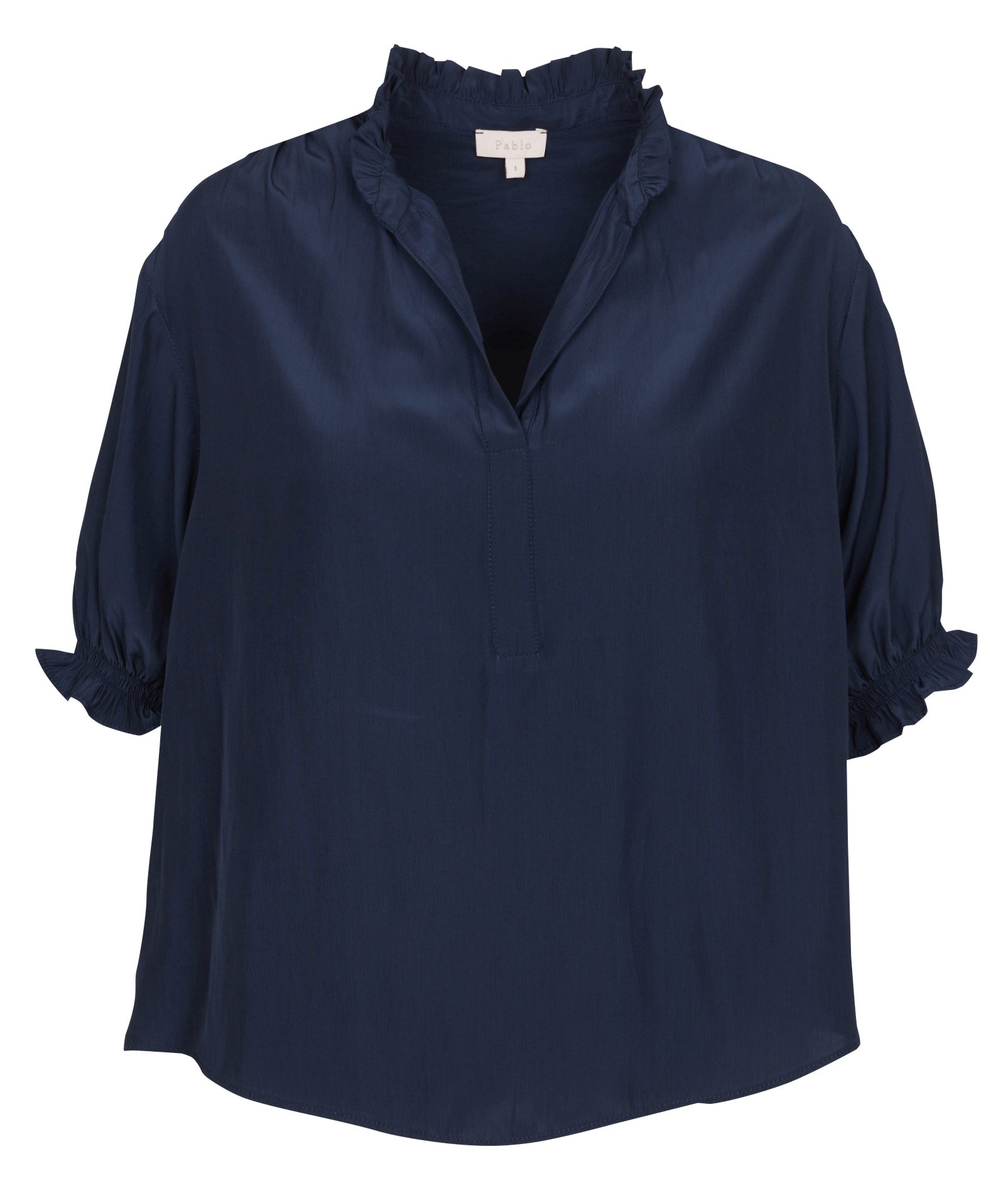Blouse droite col V PABLO