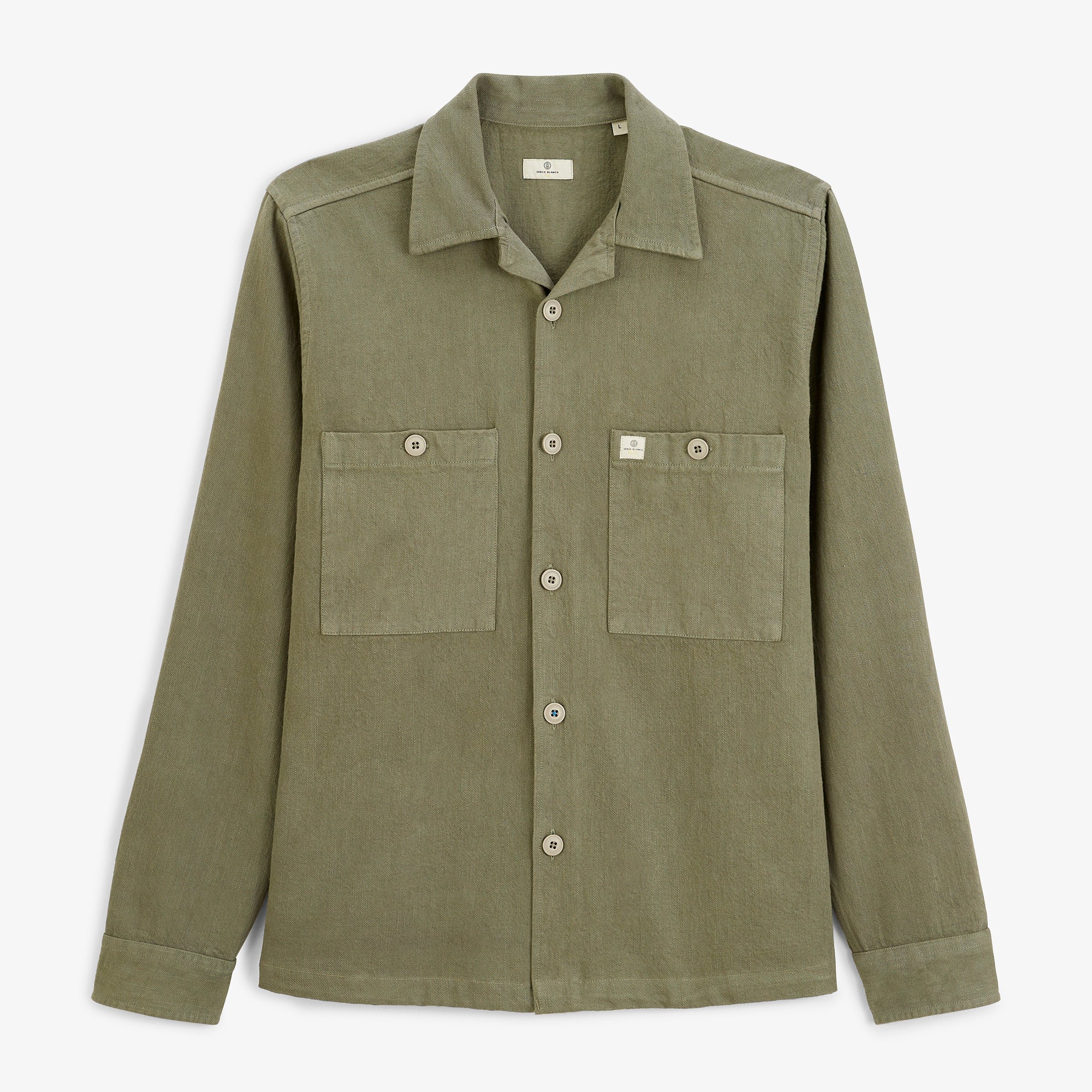 Warren military green cotton worker jacket sbplay SERGE BLANCO Grey