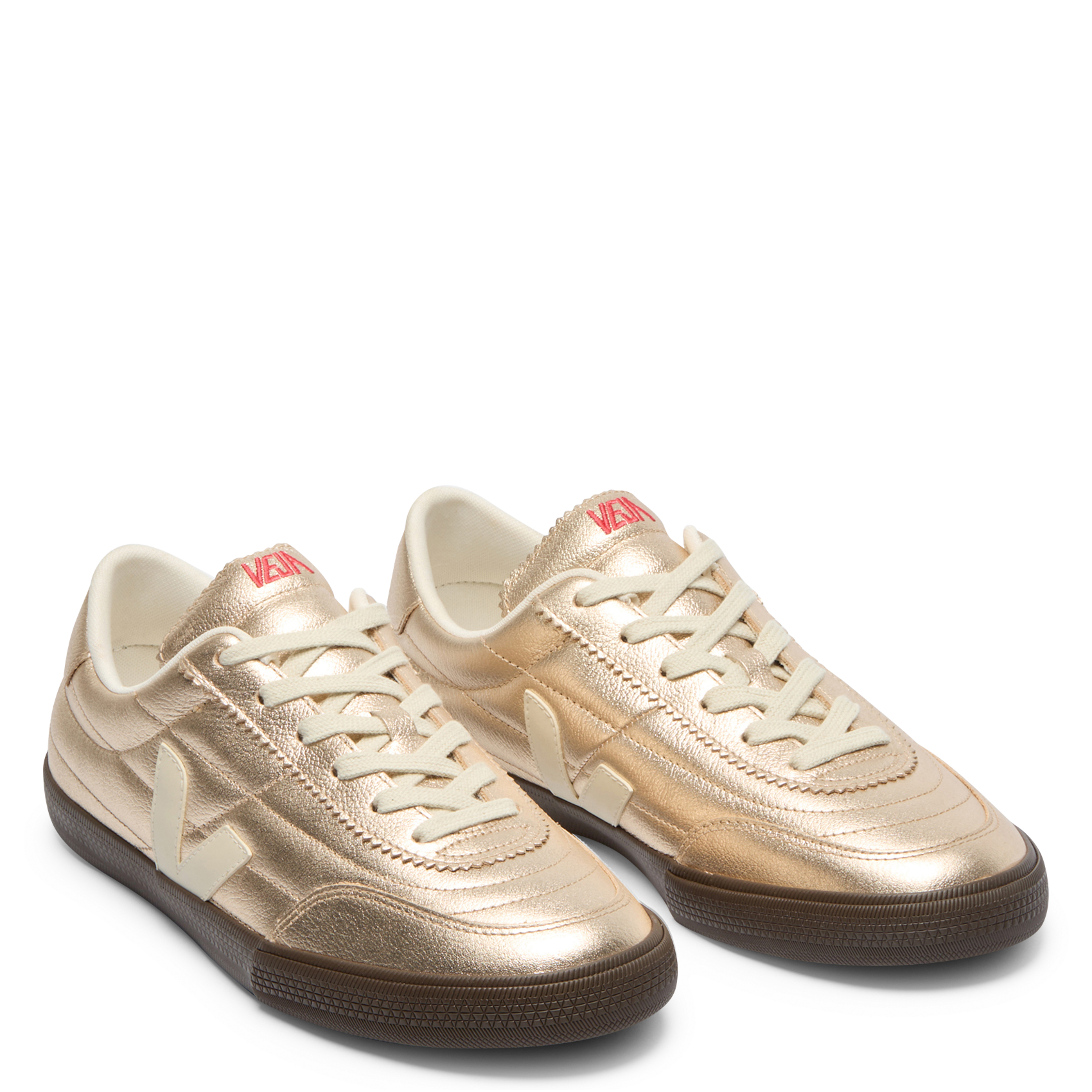 Leather low-top sneakers VEJA Golden