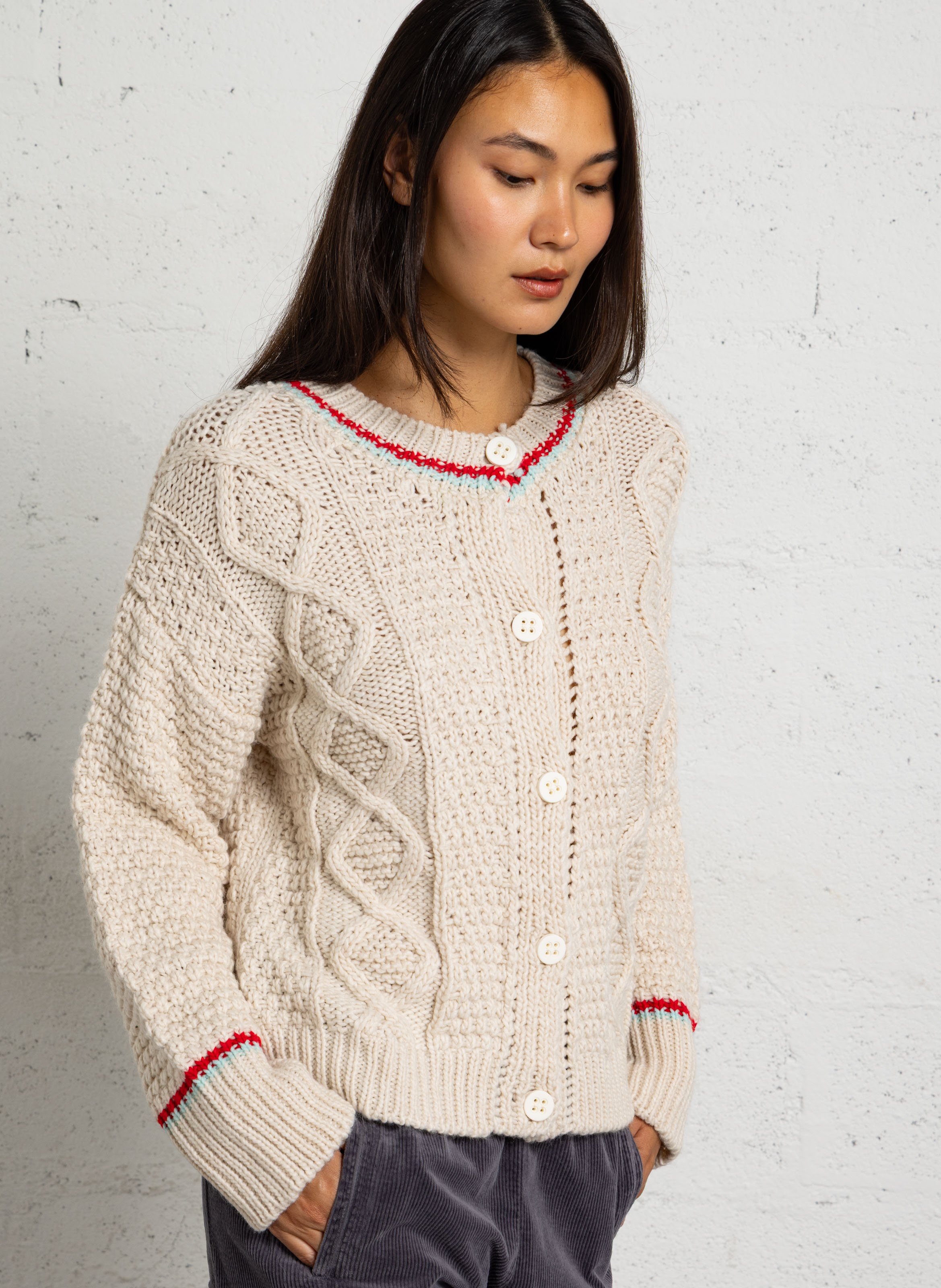 Gerader Rundhals-Cardigan DR BLOOM