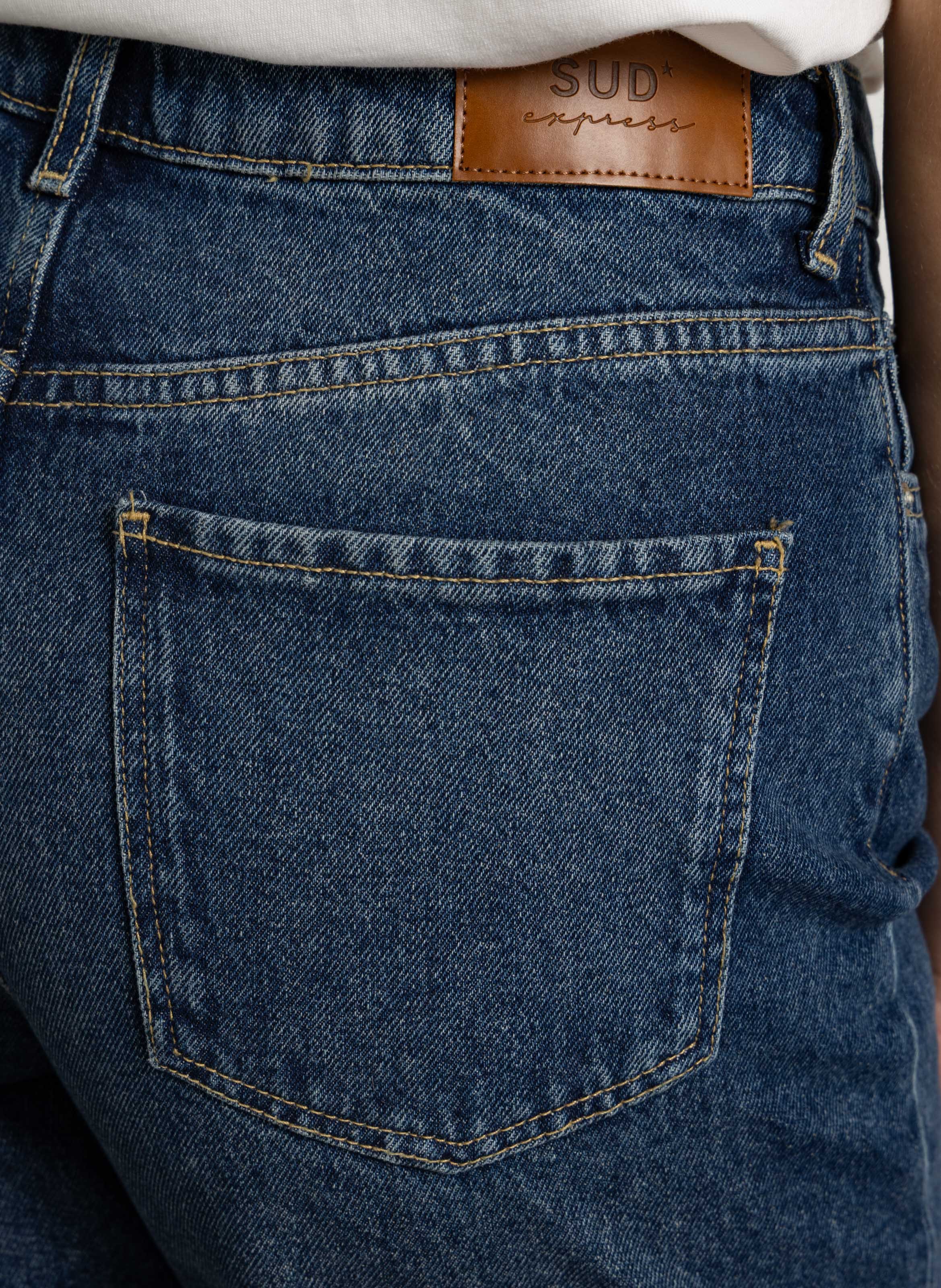 Weite Jeans, groß, Länge 34 SUD EXPRESS Schwarz