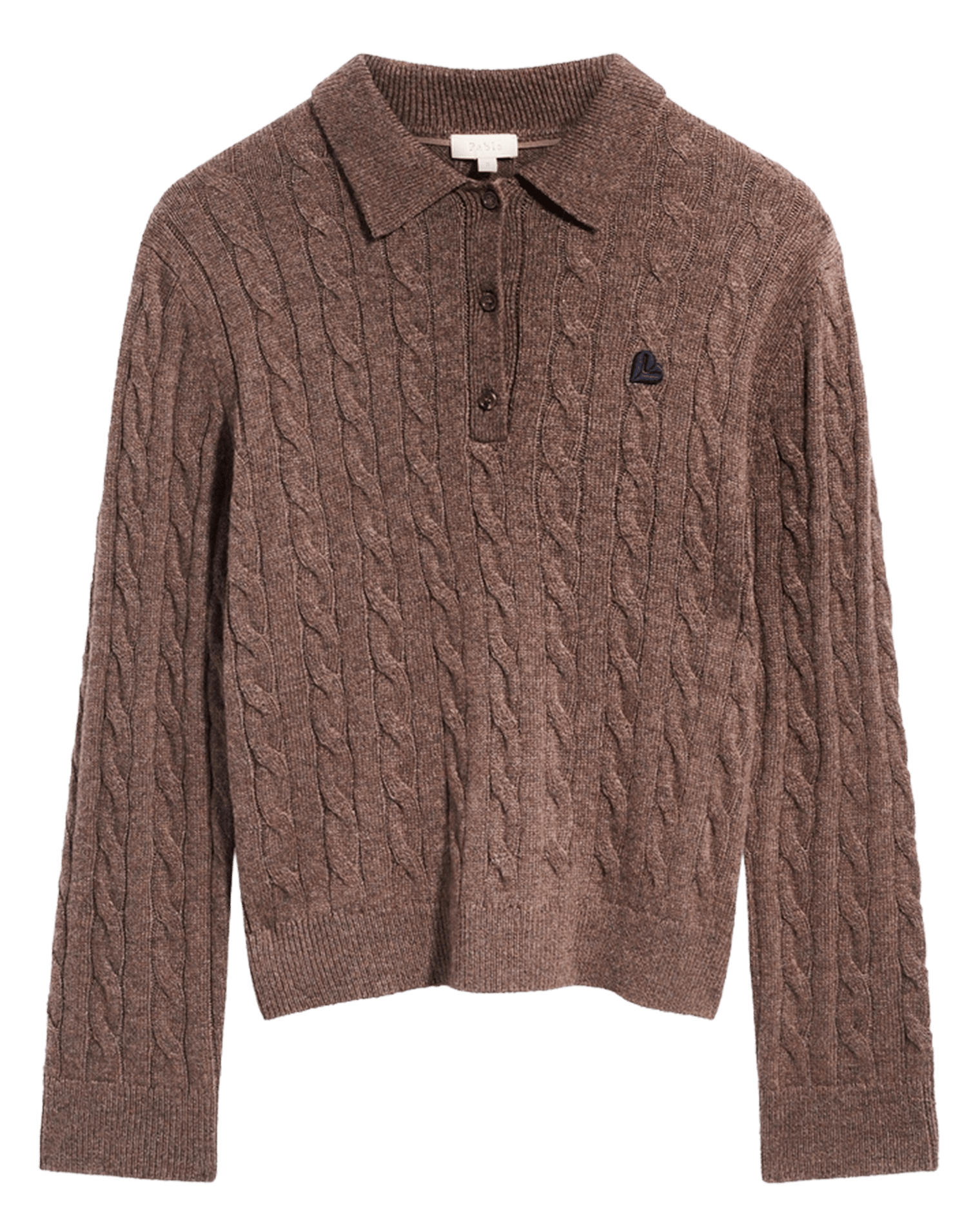 Gestricktes Poloshirt PABLO Braun