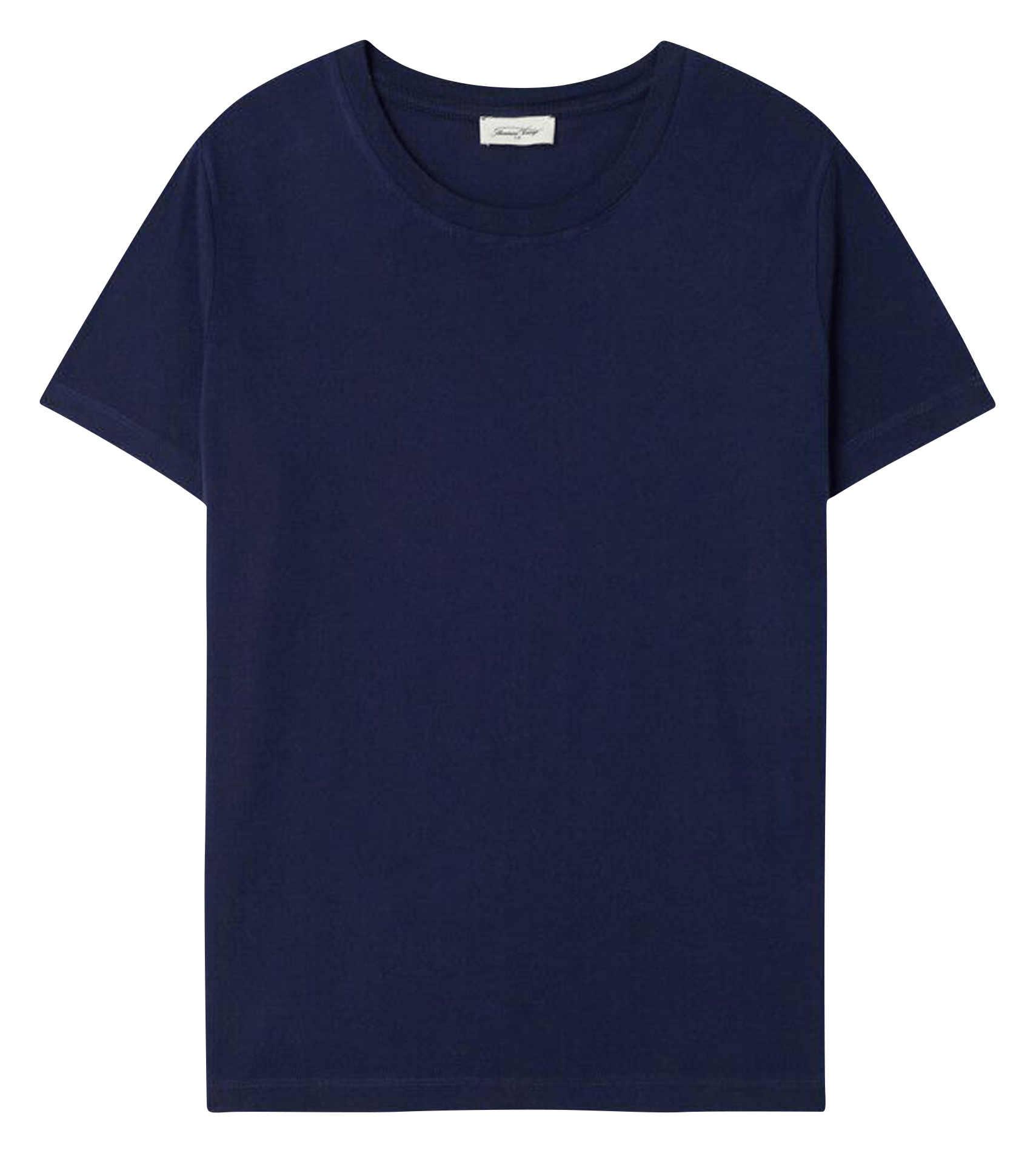 Recht, katoenen T-shirt AMERICAN VINTAGE Blauw