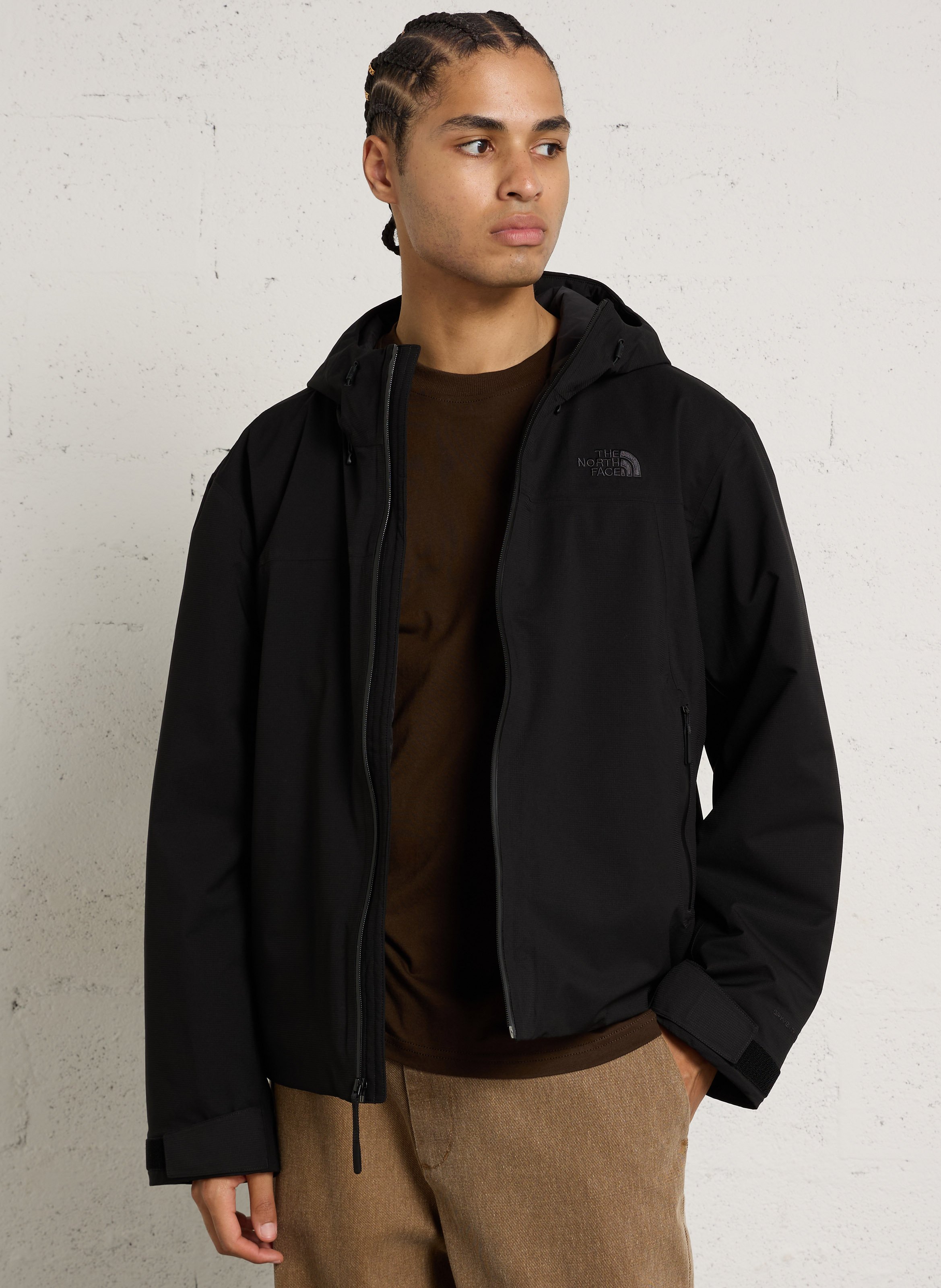 Gerade geschnittene Jacke mit Stehkragen und Kapuze THE NORTH FACE Schwarz