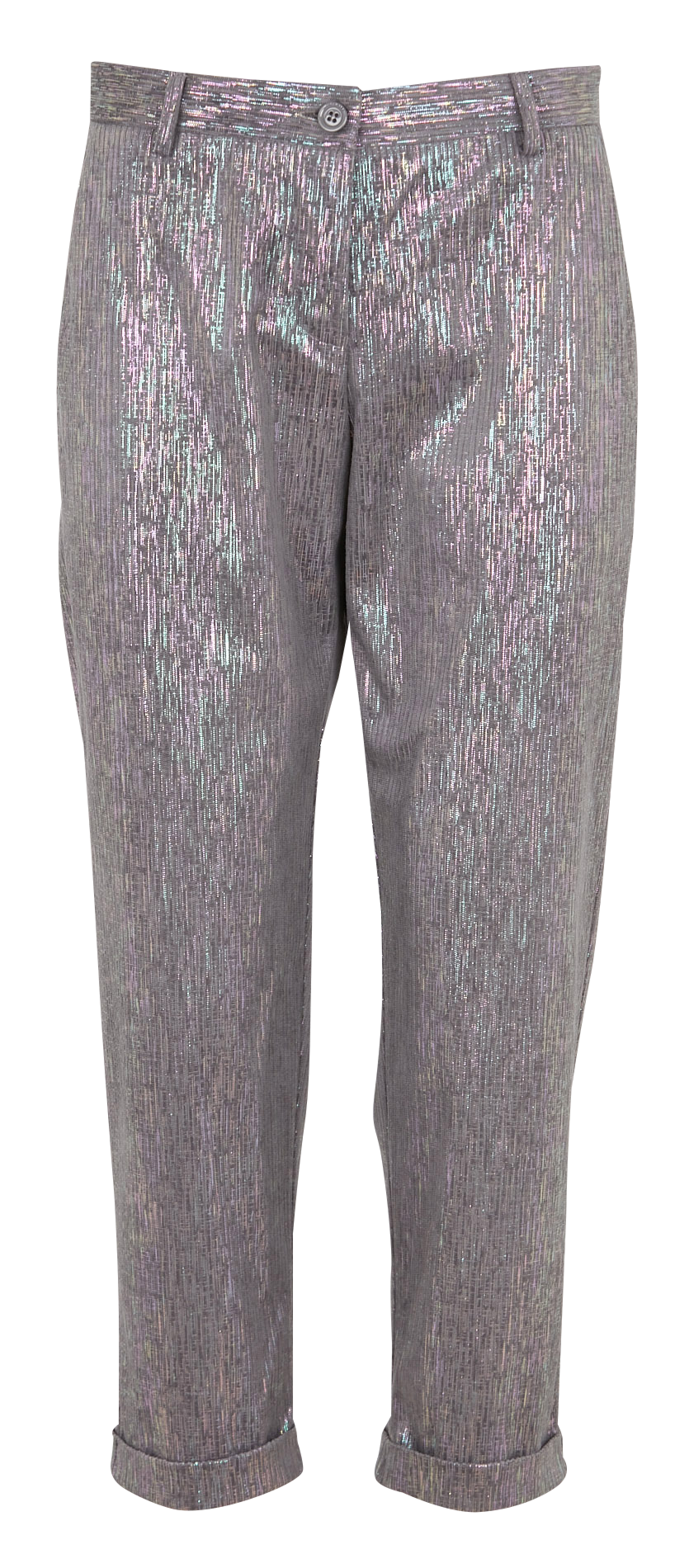 Corduroy chinos with multicolored lurex thread IMPERIAL Grey