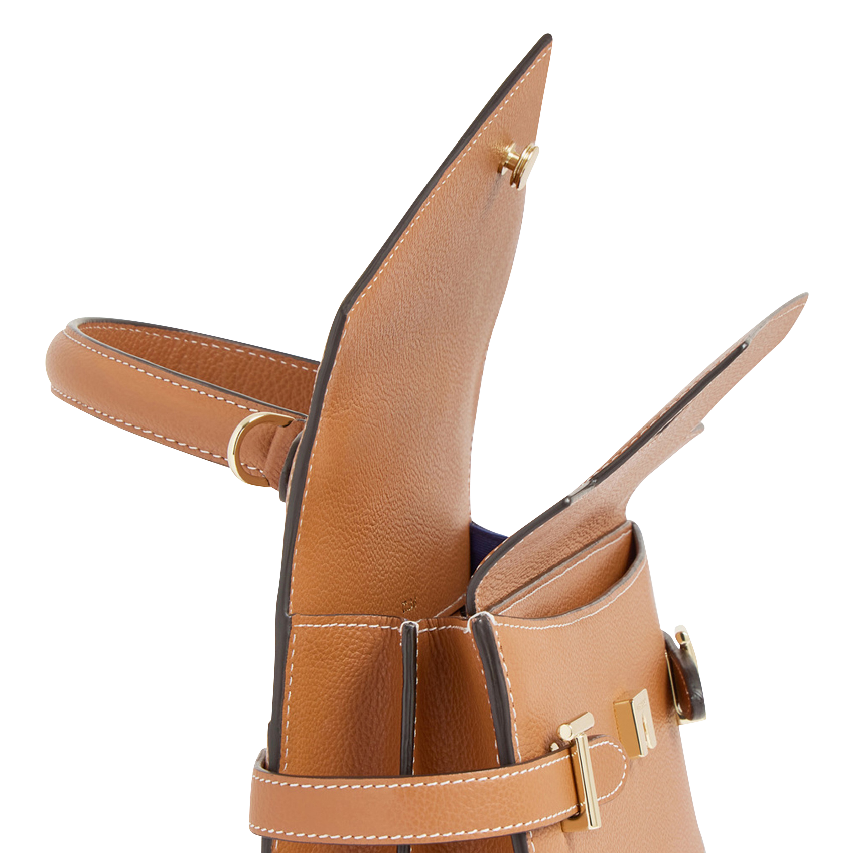 Sac à main en cuir LE TANNEUR Marron