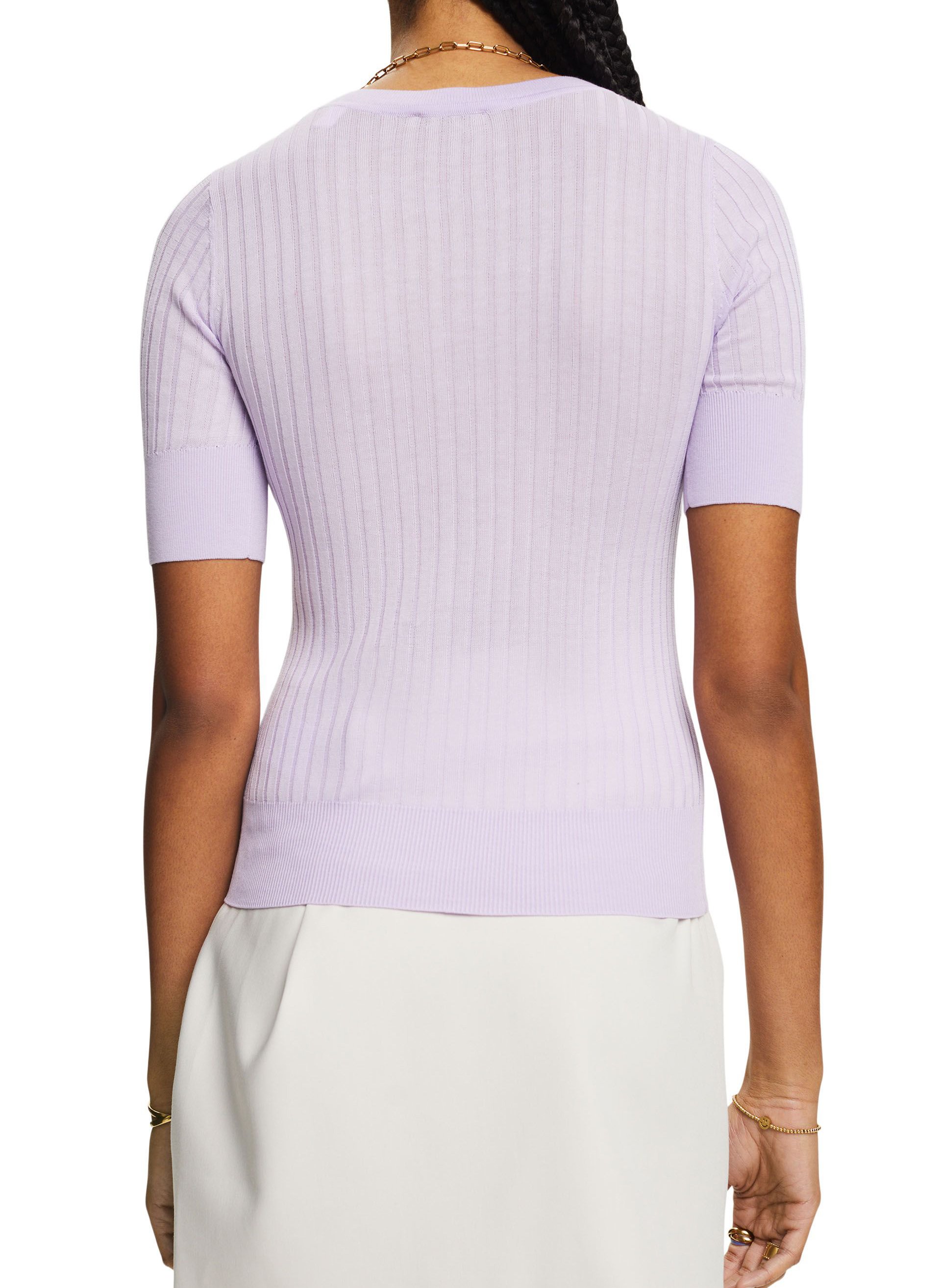 Pull col rond  ESPRIT Violet