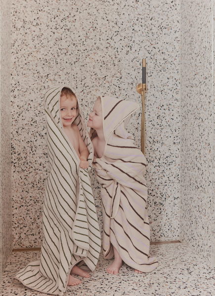 Organic cotton bath towel OYOY LIVING DESIGN White