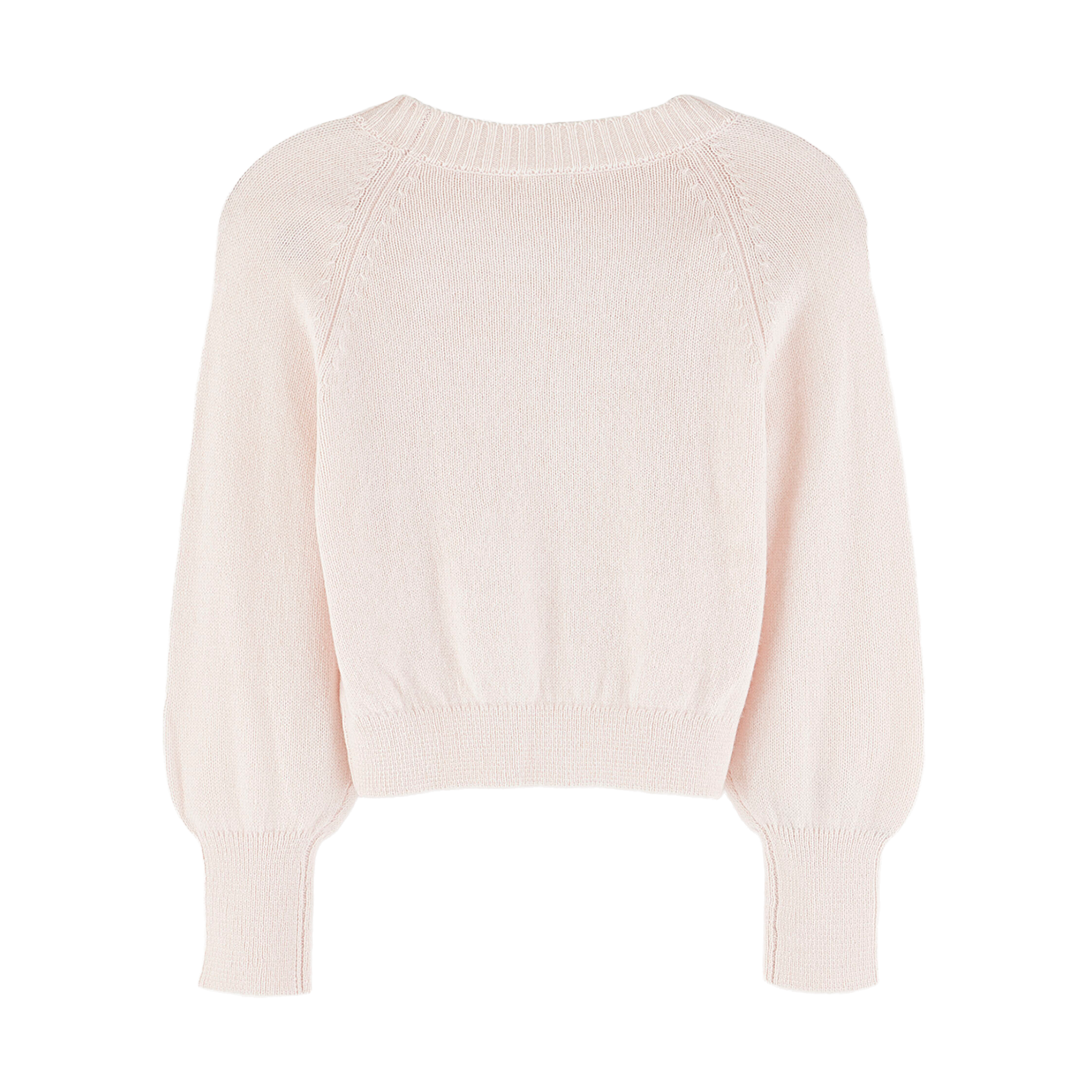 Round-neck wool-blend straight-cut sweater BELLEROSE Pink