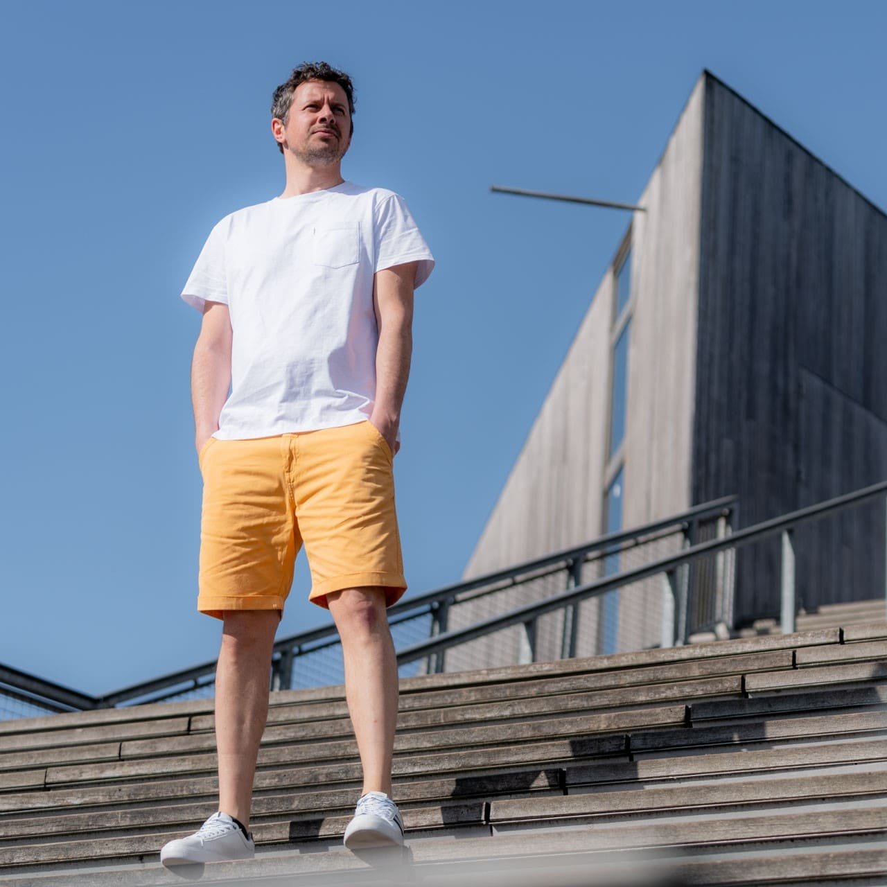 Authentic organic cotton T-shirt BILLYBELT White