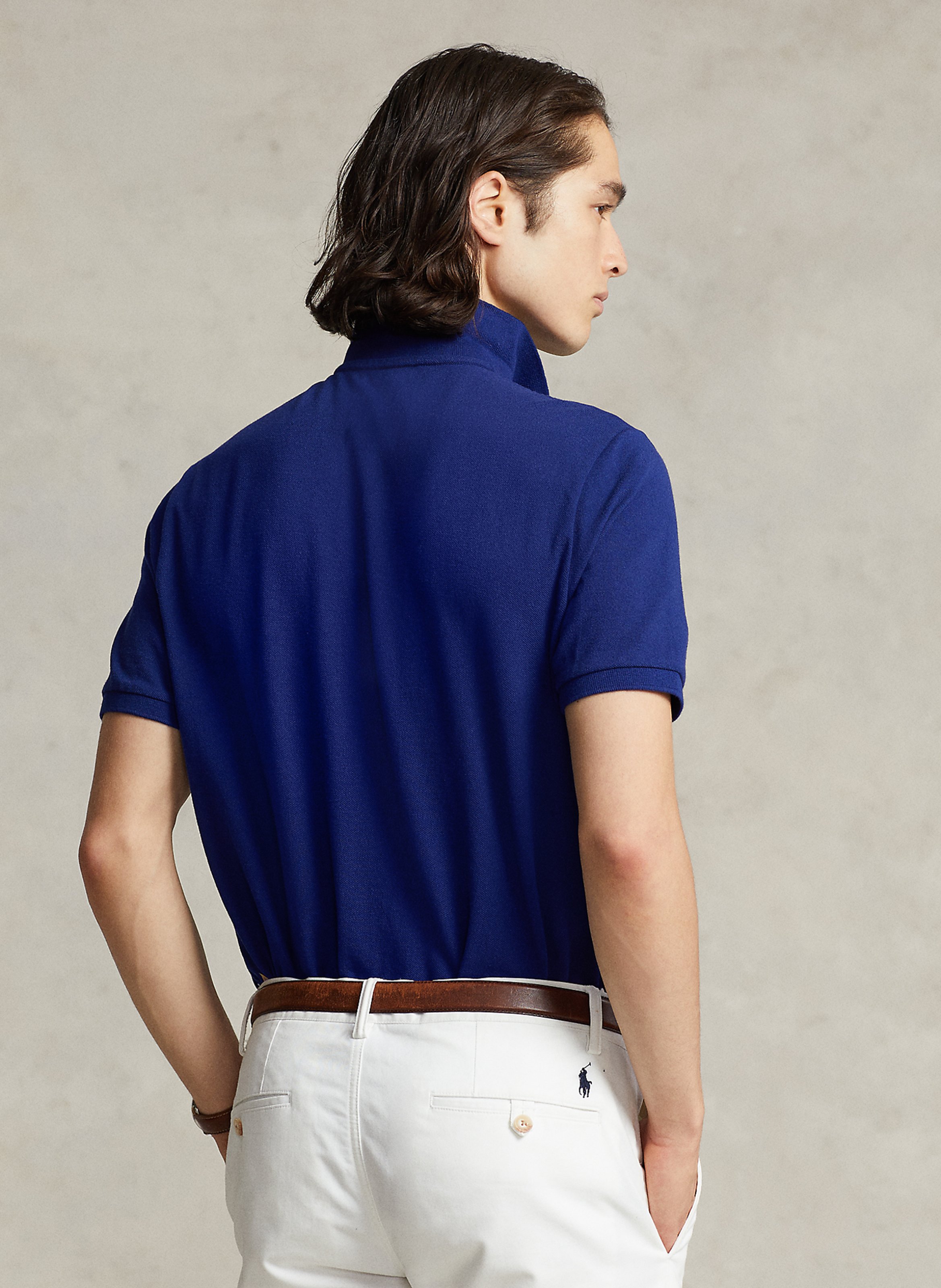 Polo slim-fit en coton piqué POLO RALPH LAUREN Bleu
