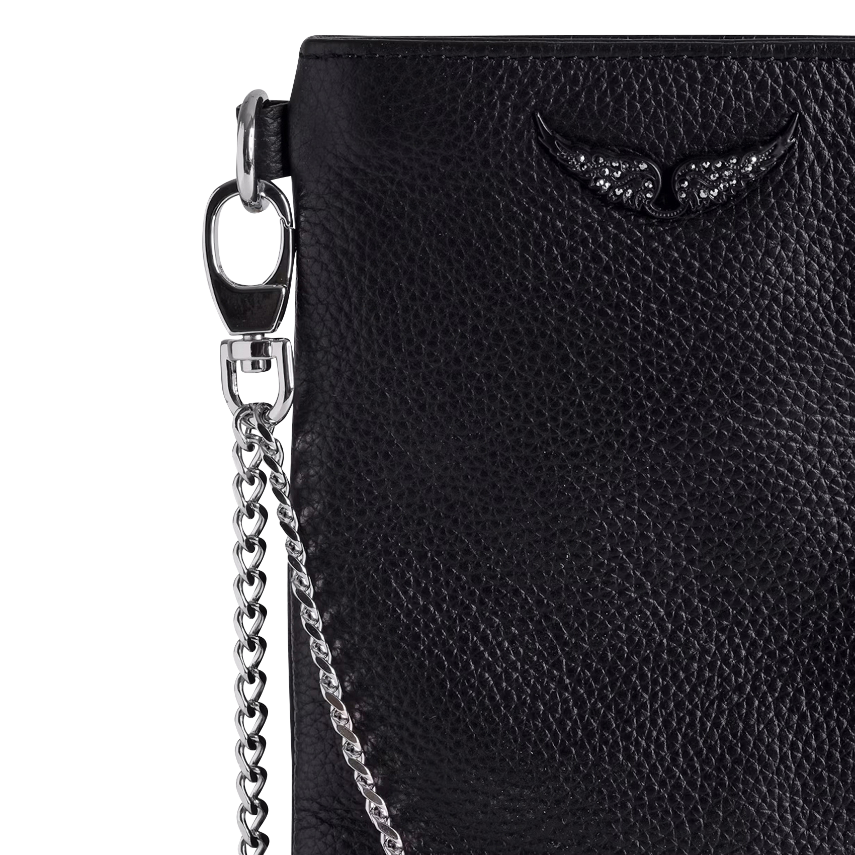 Smartphone-Tasche aus Leder ZADIG&VOLTAIRE Schwarz