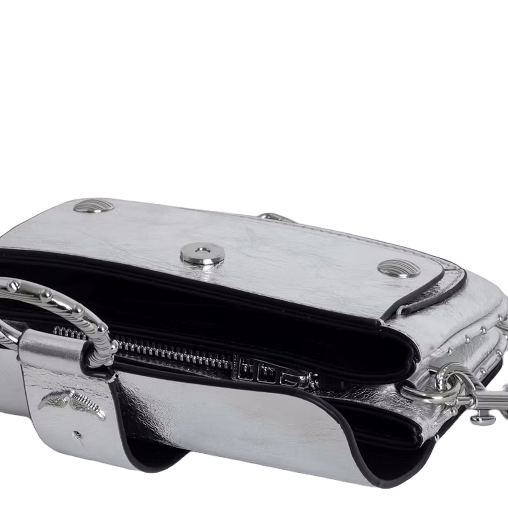 Leather shoulder bag ZADIG&VOLTAIRE Grey