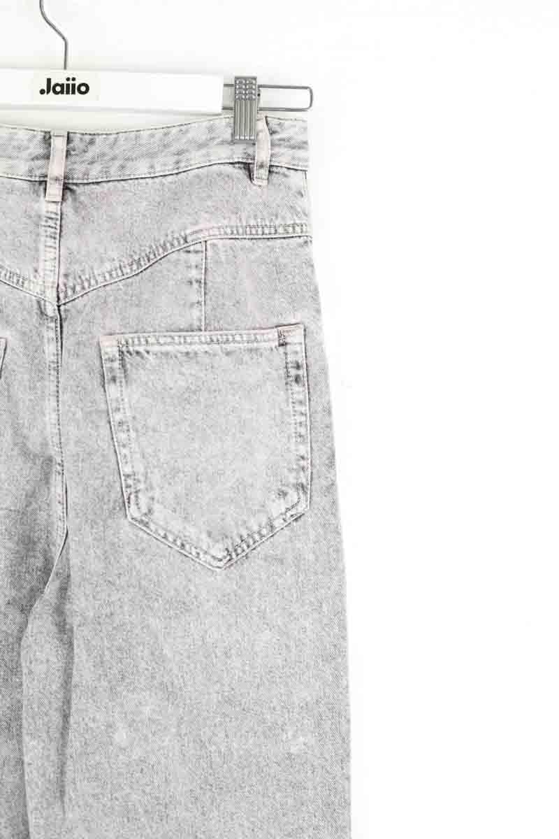 Cotton straight jeans ISABEL MARANT - Seconde Main Grey