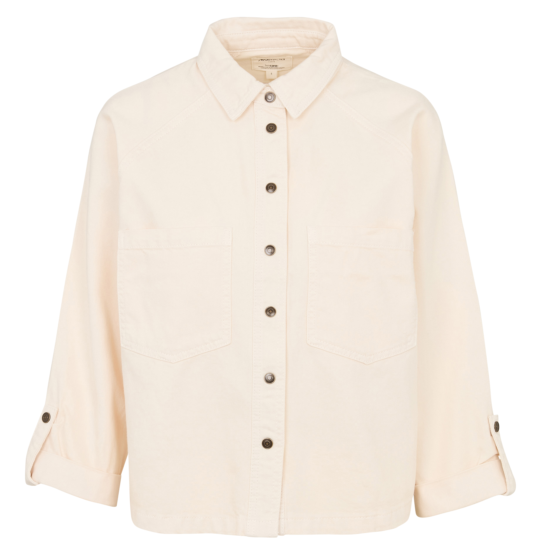 Surchemise oversize en coton MAISON 123 Beige