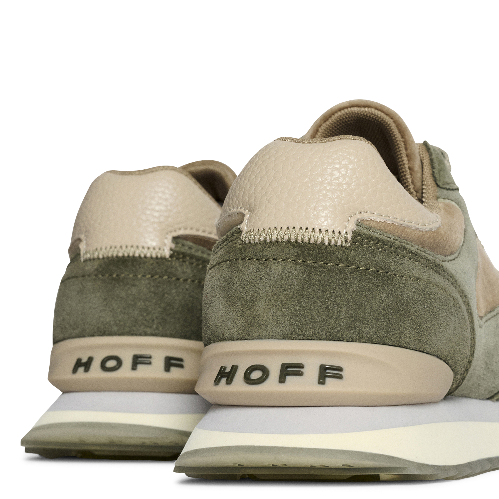 Contrasting leather-effect low-top sneakers HOFF Green