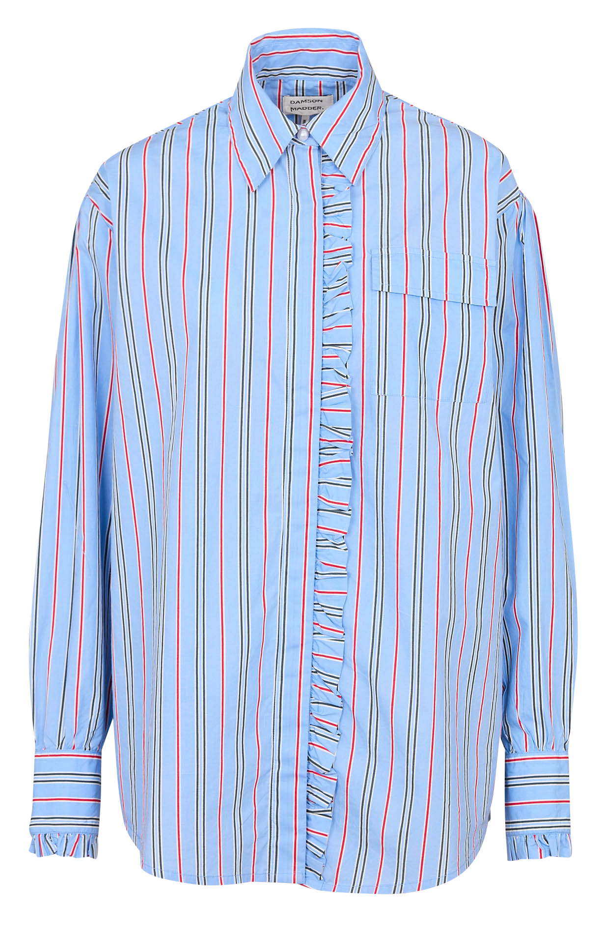 Ramie shirt DAMSON MADDER Blue