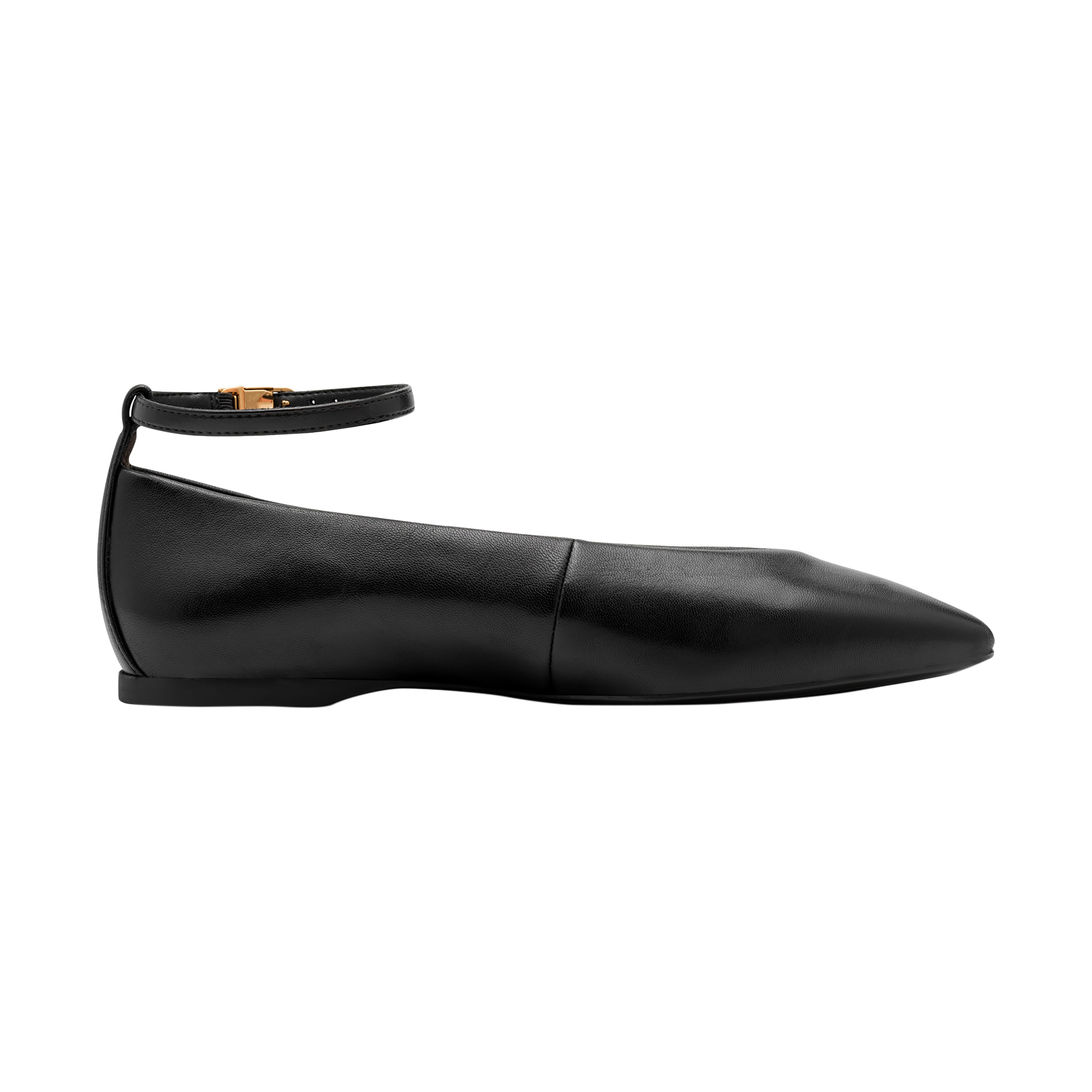 Leather ballet pumps TAMARIS Black