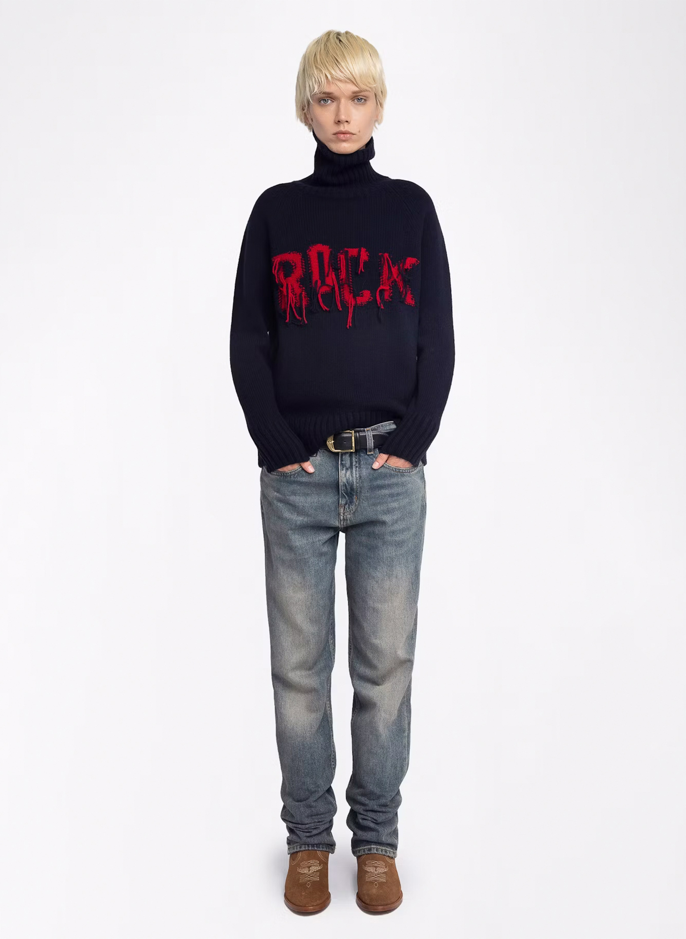 Pullover dritto in lana ZADIG&VOLTAIRE Blu