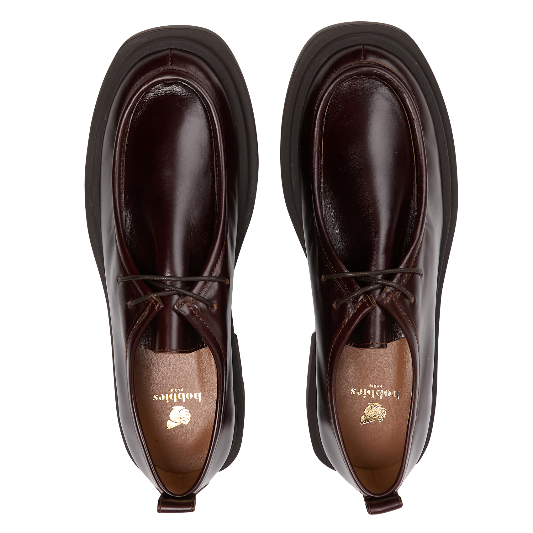 Derbies en cuir BOBBIES Marron