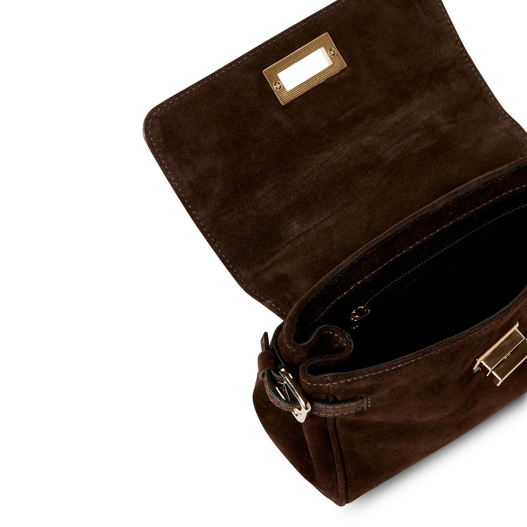 Bowlingtas van nerfleer met rits SAISON 1865 Bruin