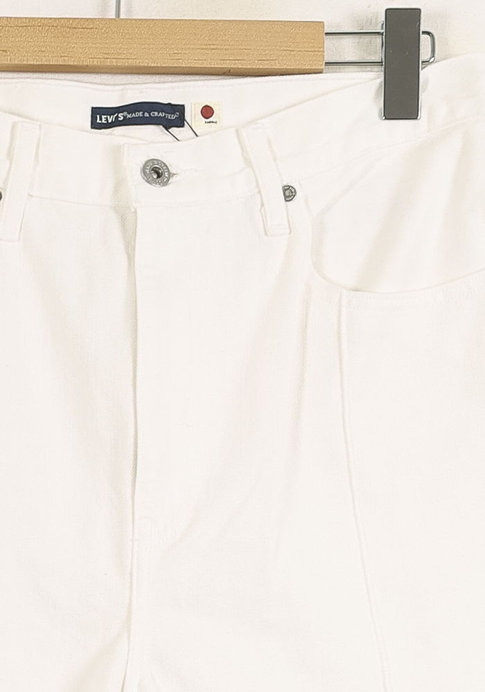 Cropped slim jeans with studs LEVI'S - Seconde main White