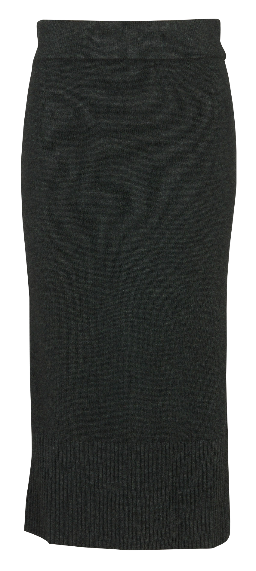 Jupe droite midi en laine MAISON 123 Vert