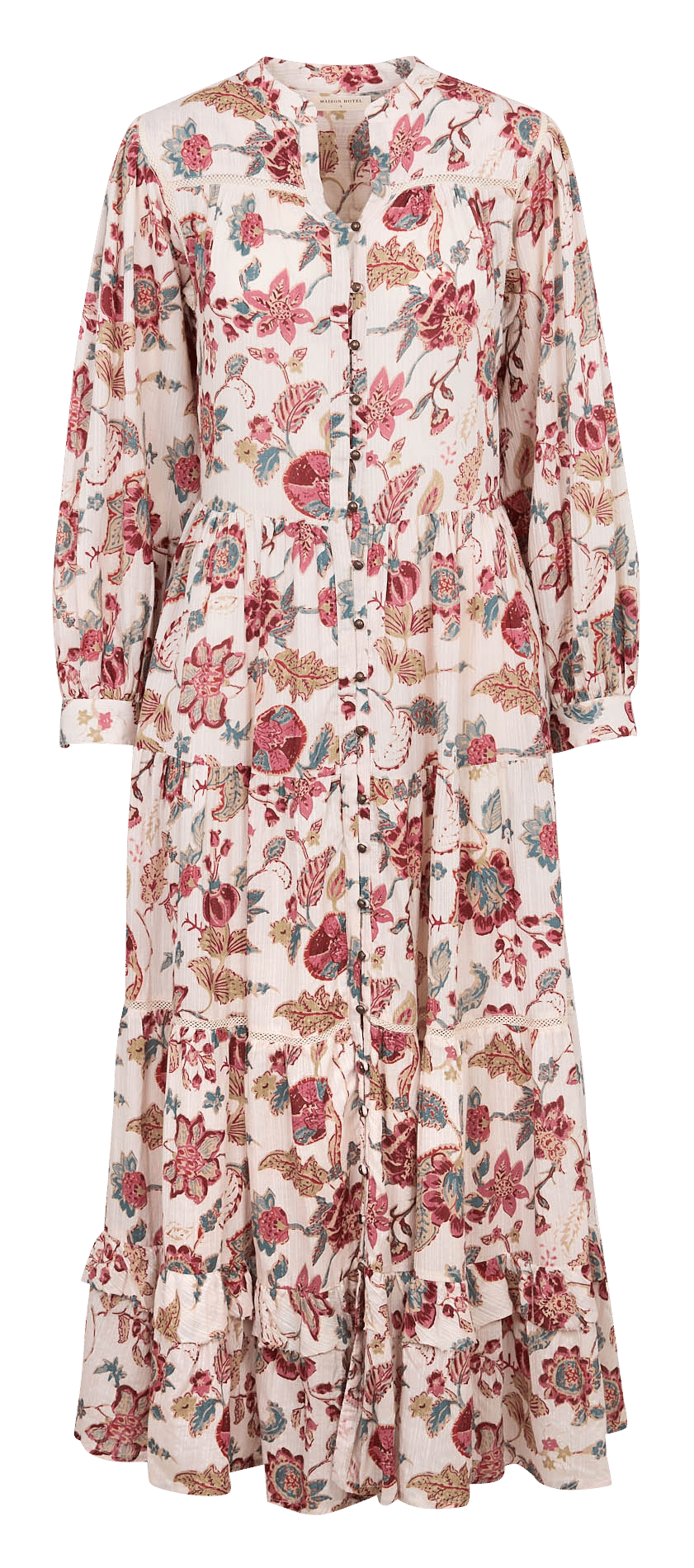 Long henley dress MAISON HOTEL Pink