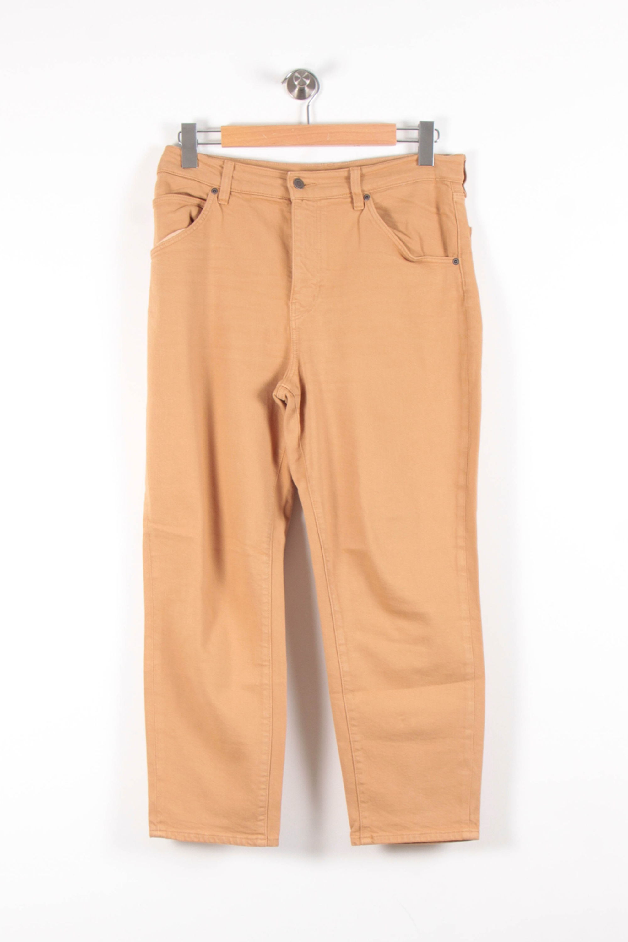 Cropped slim jeans with studs COMPTOIR DES COTONNIERS - Seconde main Brown